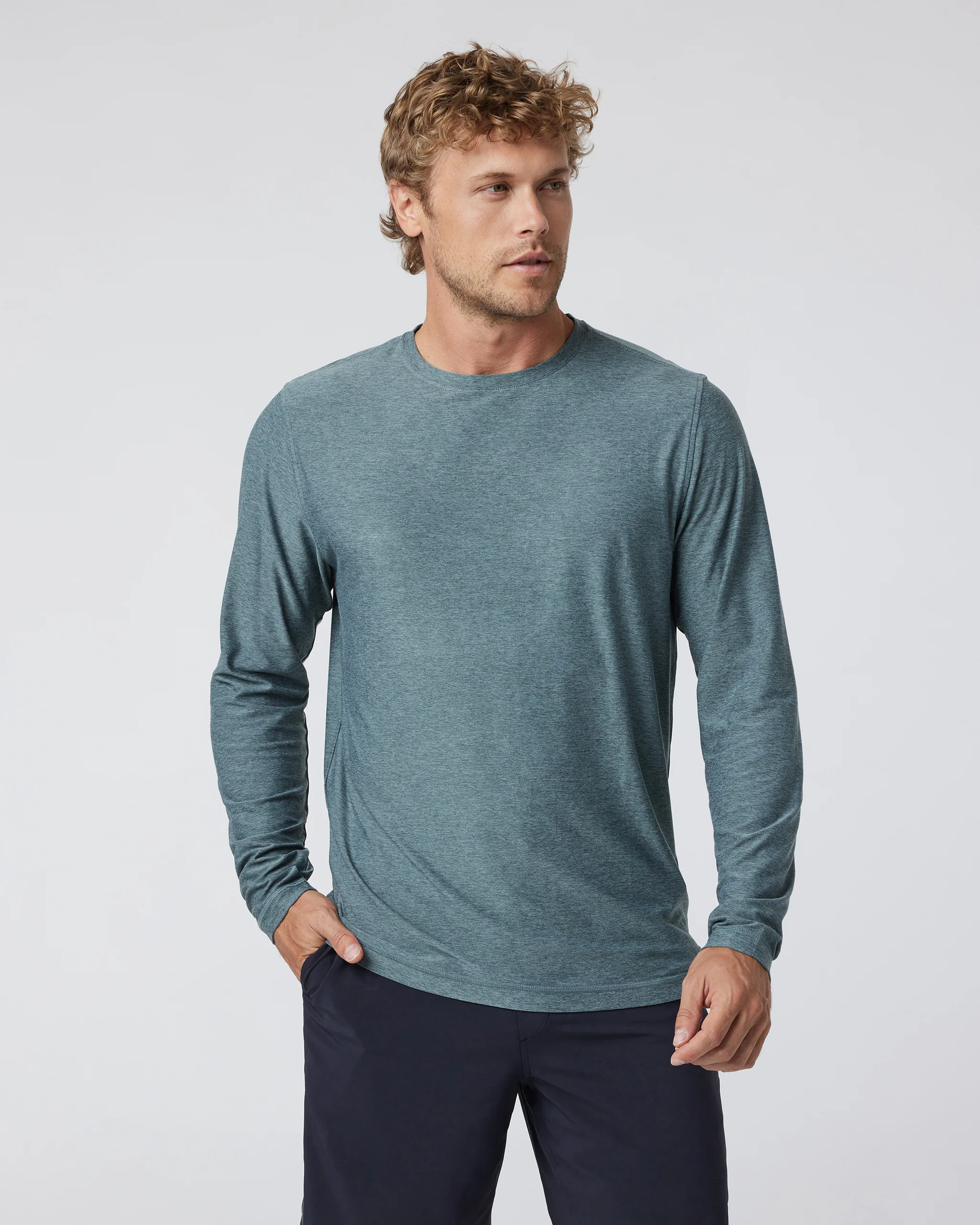 Long Sleeve Strato Tech Tee | Kashmir Heather