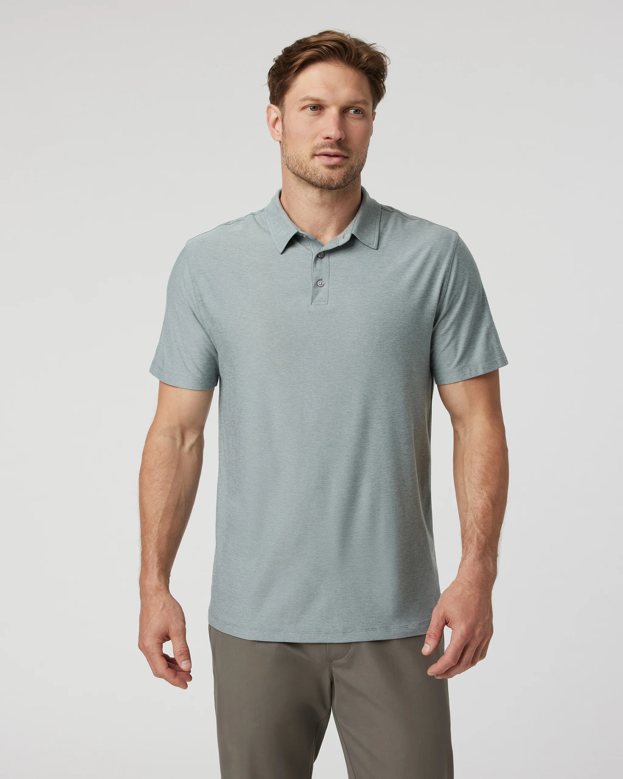 Strato Tech Polo | Vintage Pistachio Heather