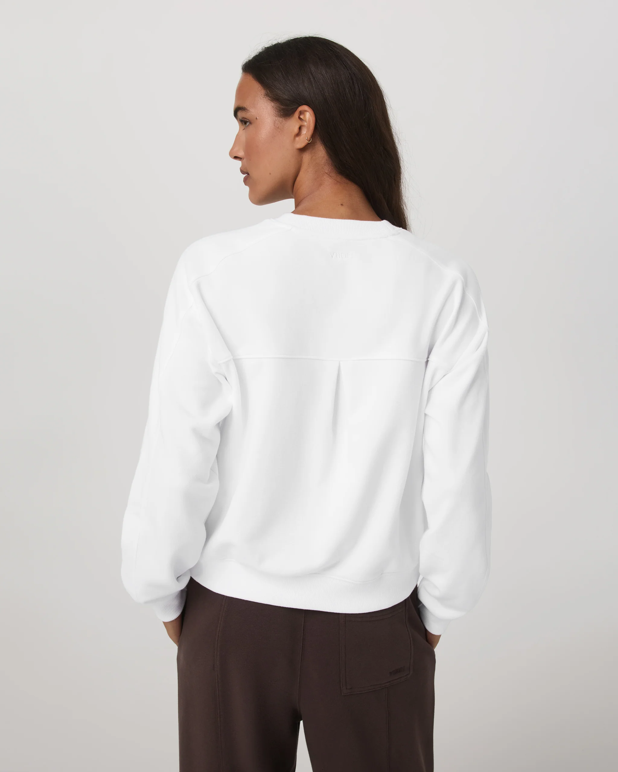 Sedona Seams Crew | White