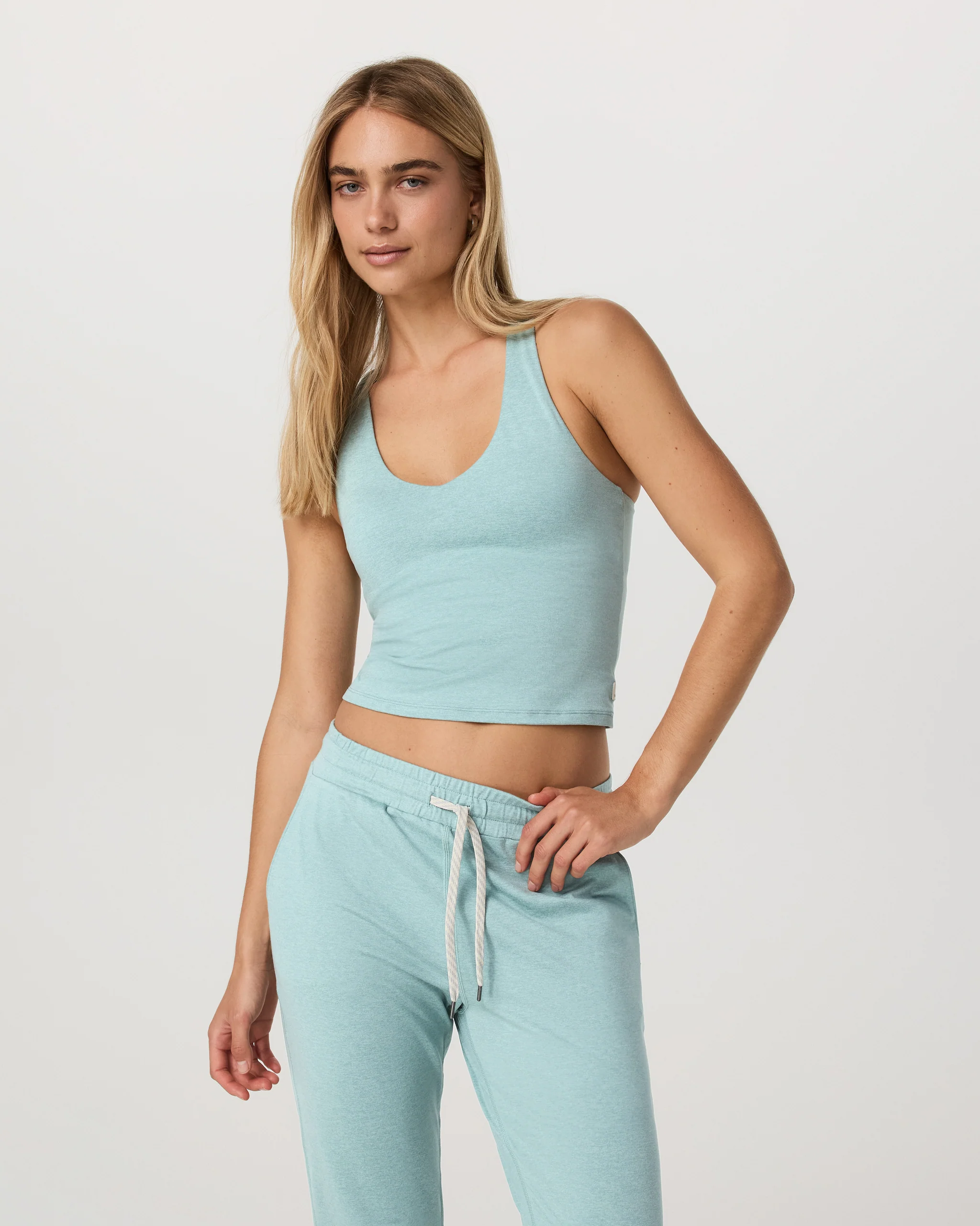 Halo Performance Crop 2.0 | Sea Spray Heather