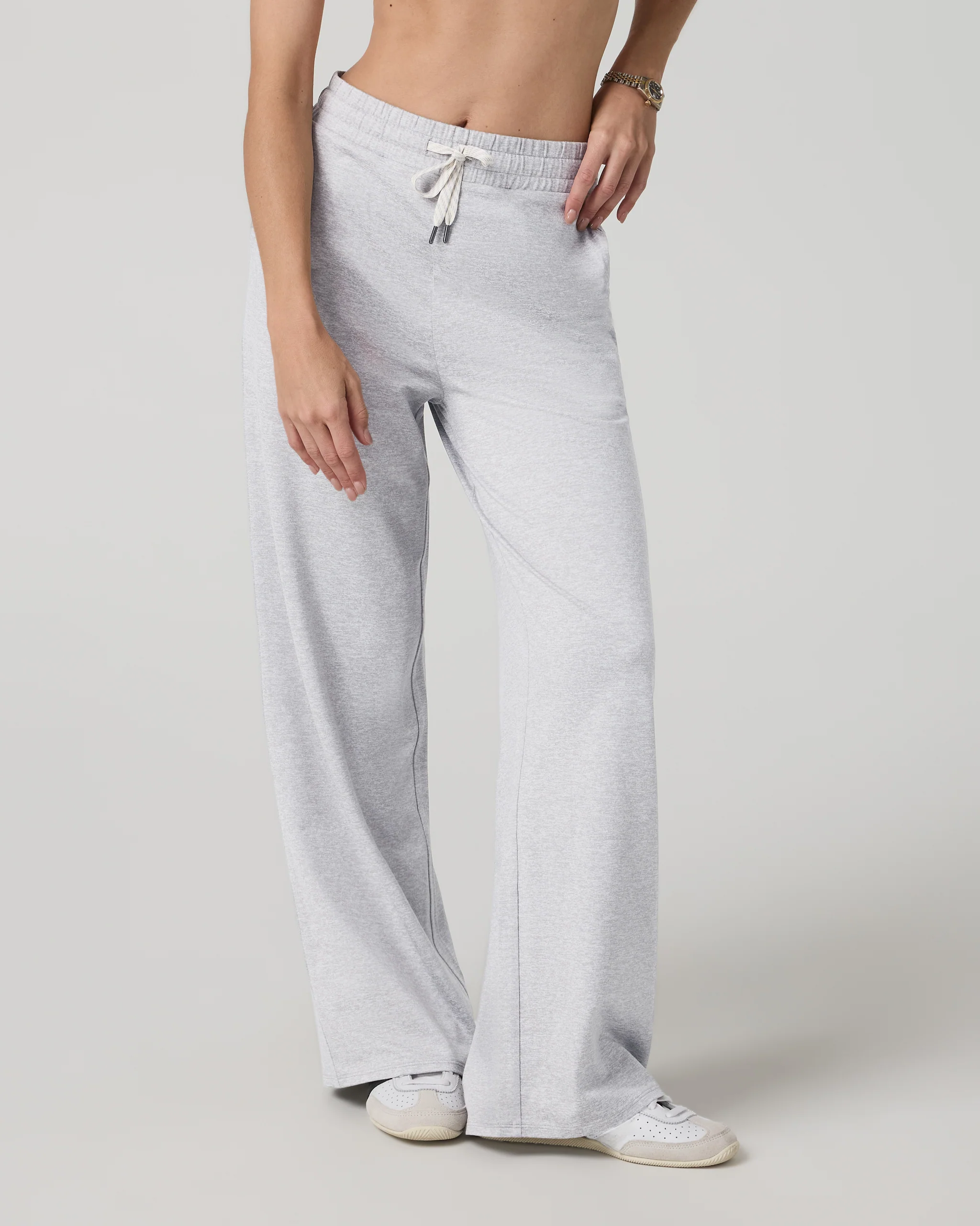17892-halo-essential-wideleg-pant-short-pale-grey-heather-2.webp Halo Essential Wideleg Pant - Short | Pale Grey Heather