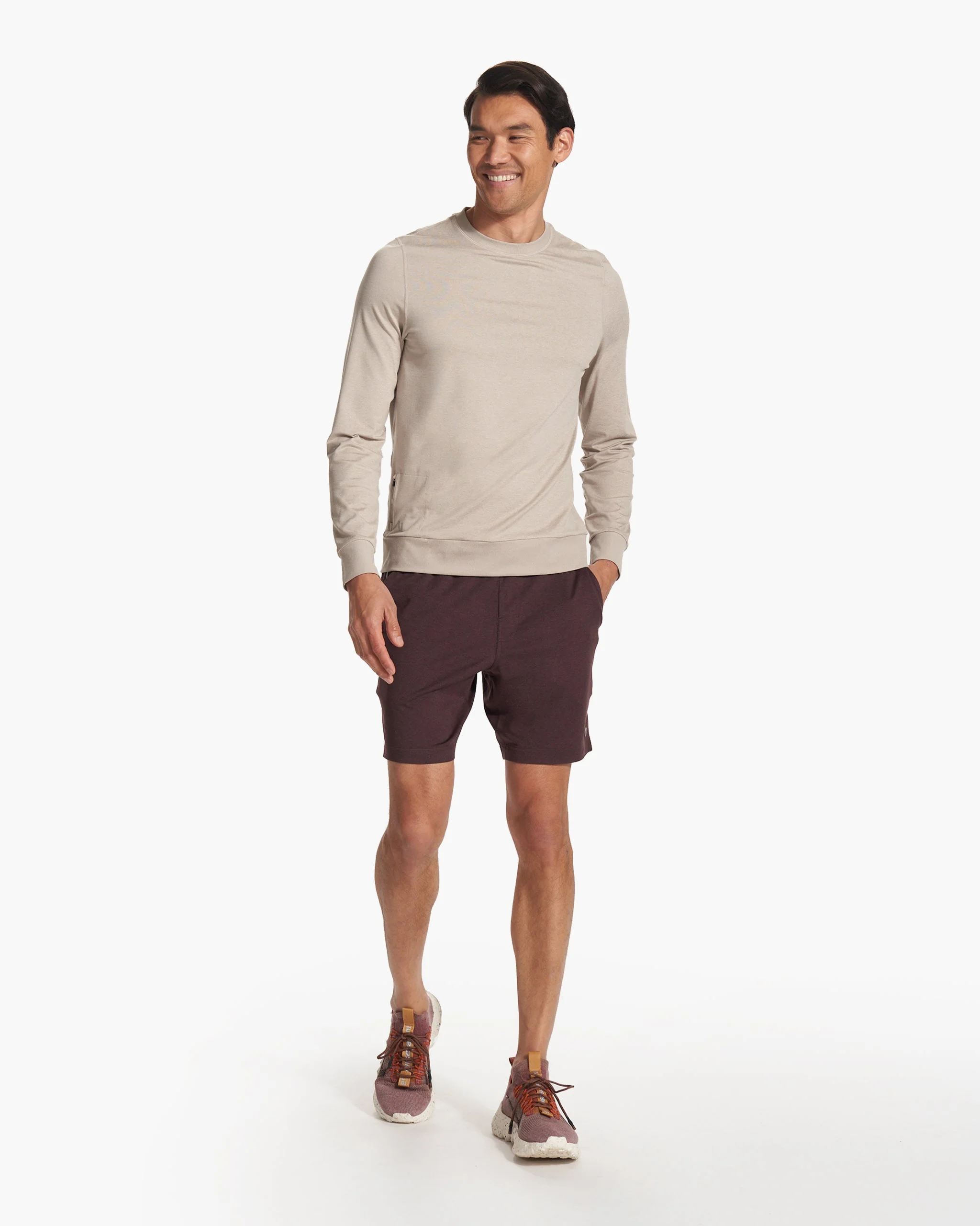 Ponto Performance Short 7" | Mahogany Heather