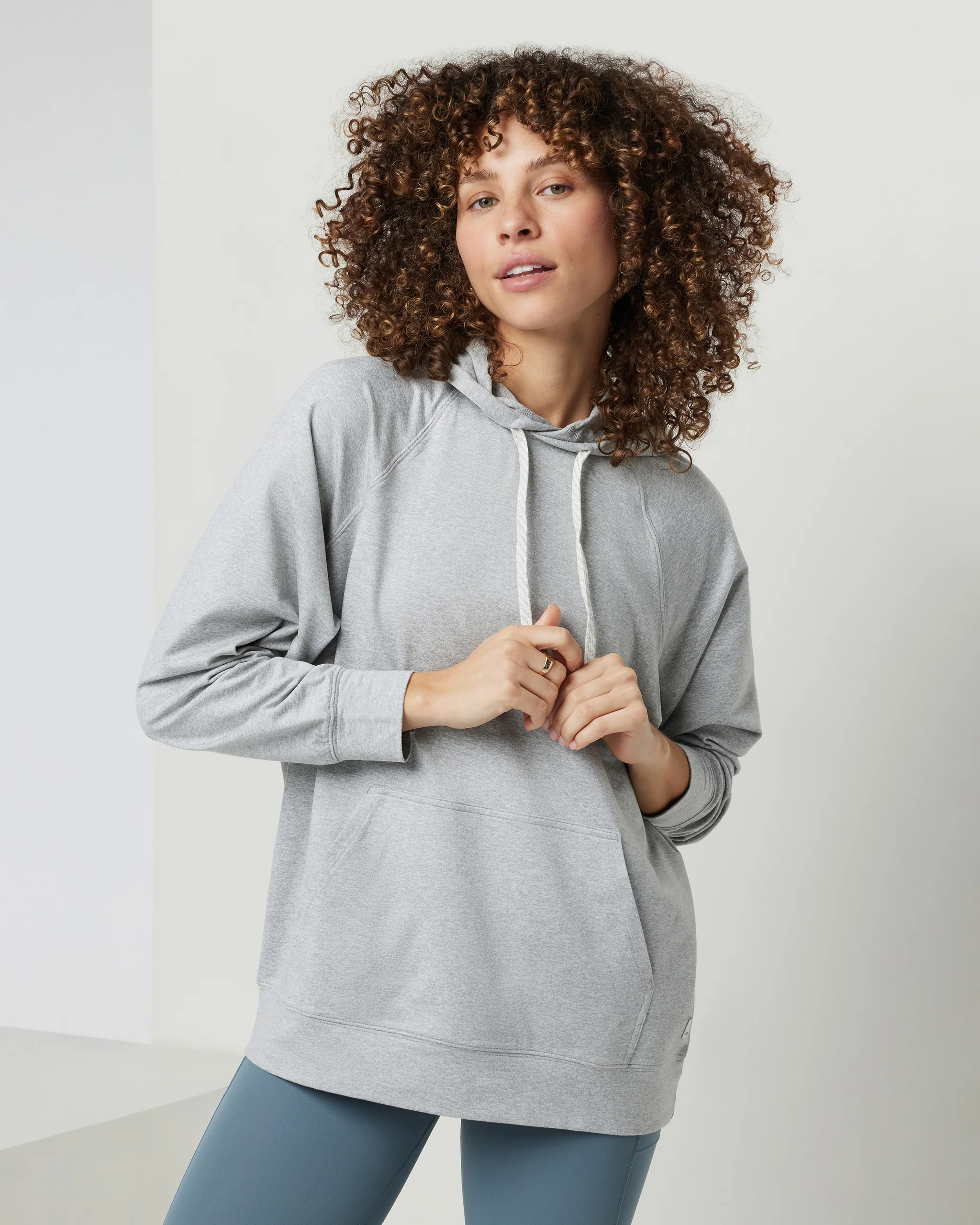 Halo Oversized Hoodie | Pale Heather Grey