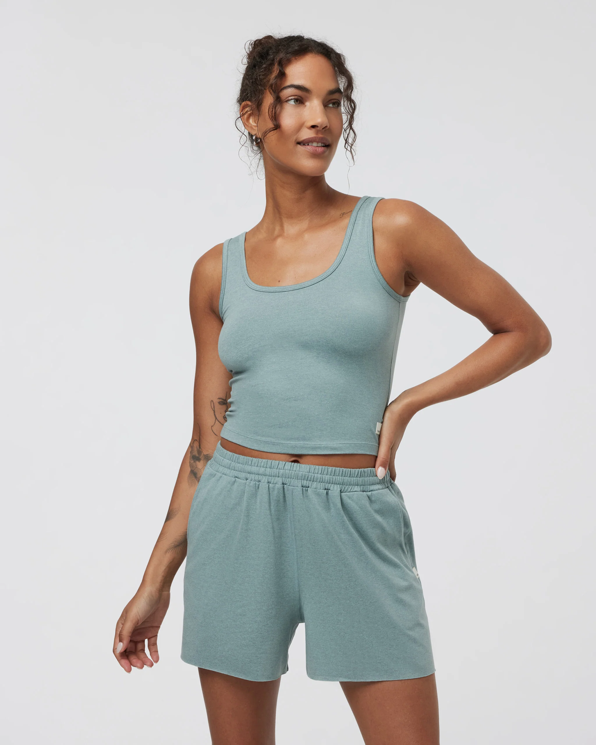 Halo Essential Tank | Vintage Pistachio Heather