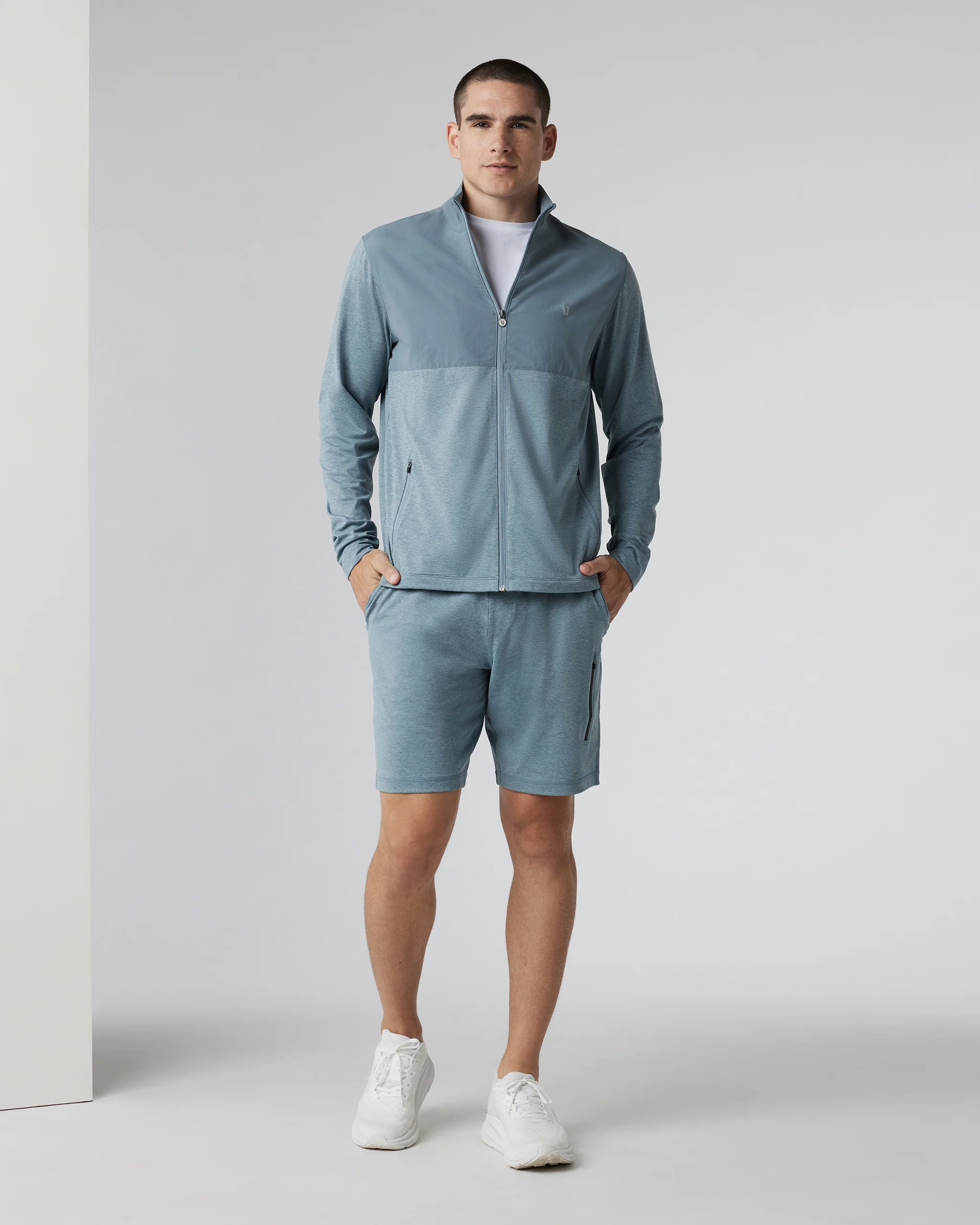 Sunday Performance Short 8" | Dusty Blue Heather