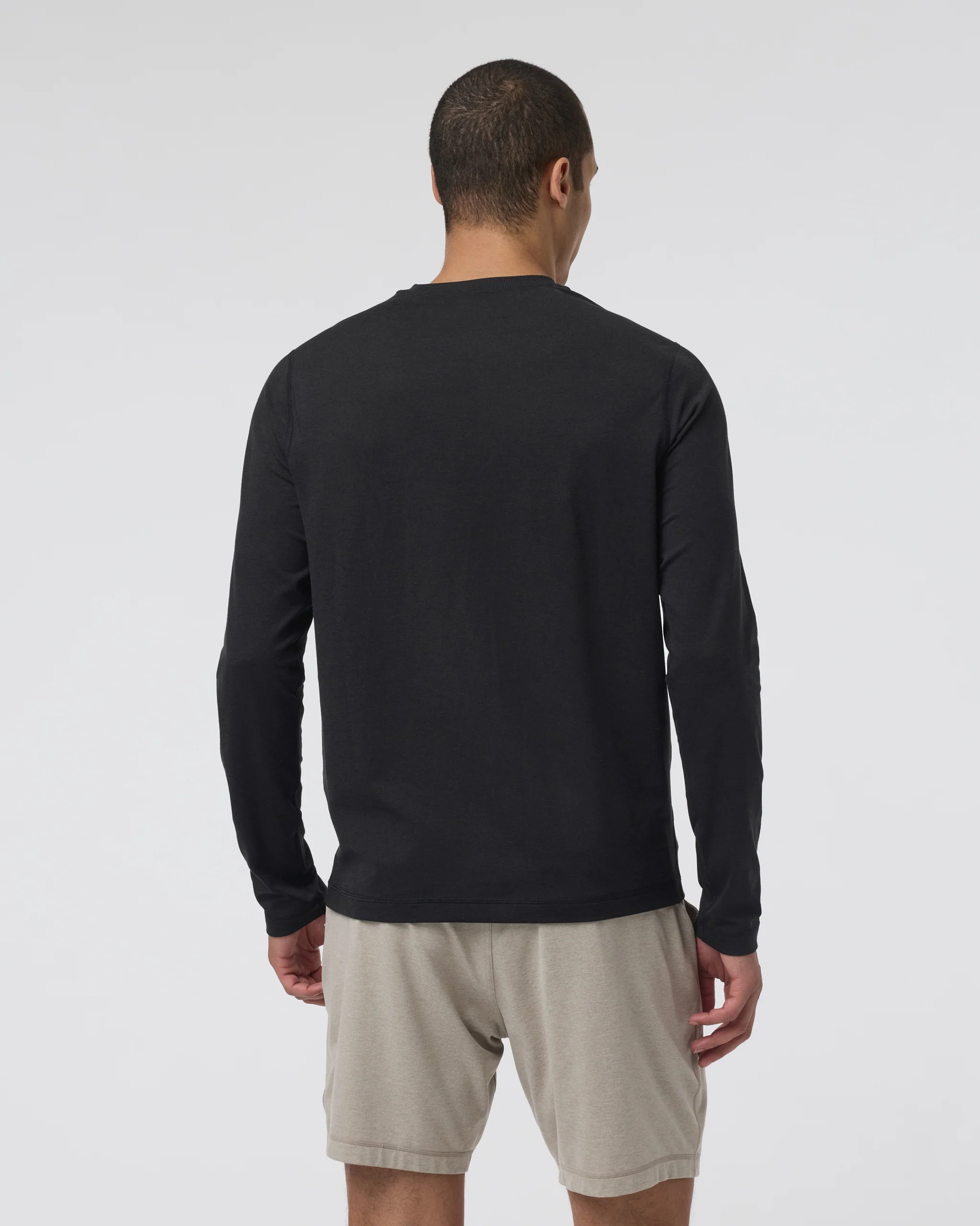 Long Sleeve Ponto Performance Tee | Black Heather