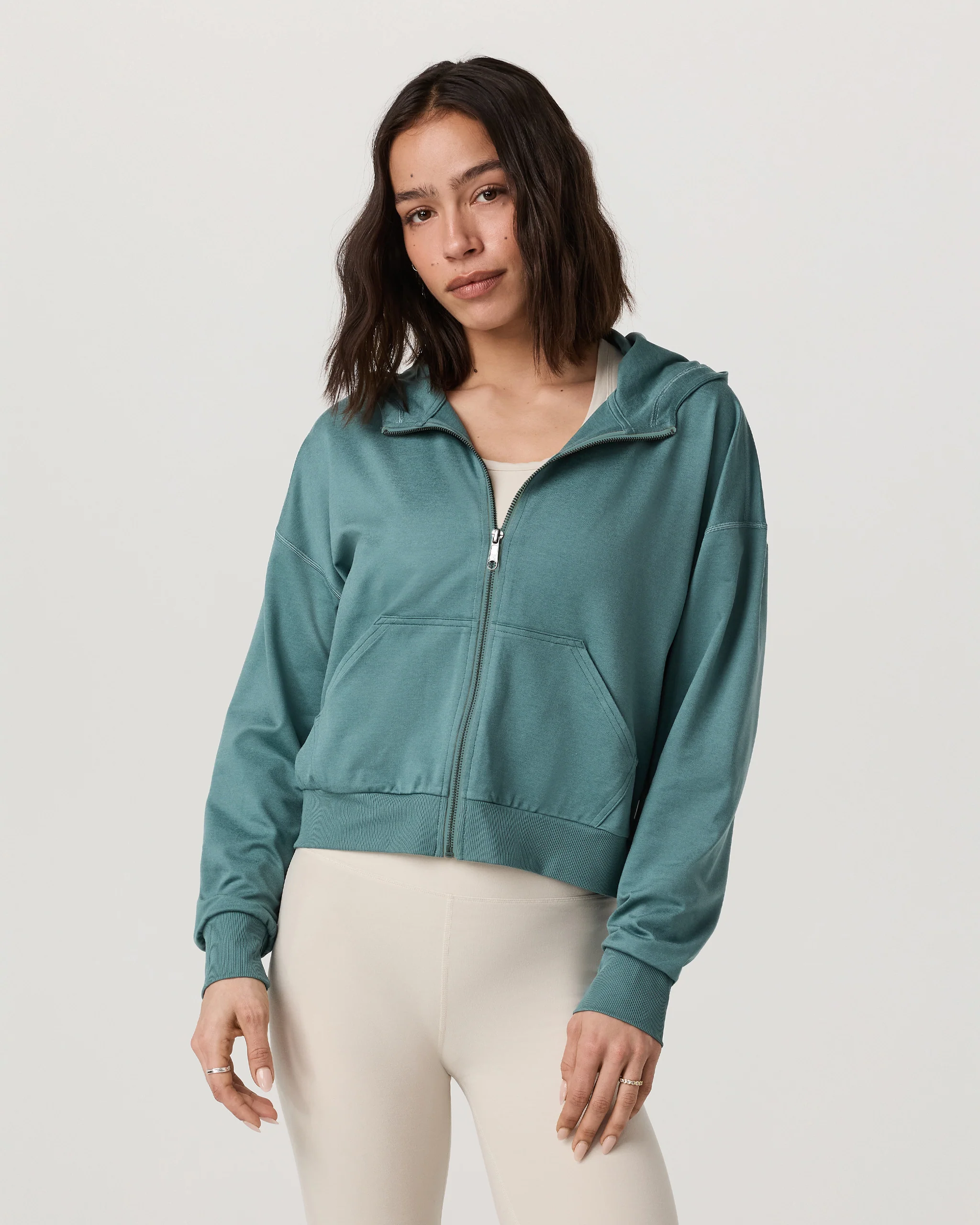 Halo Modern Full Zip Hoodie | Bluegrass Heather