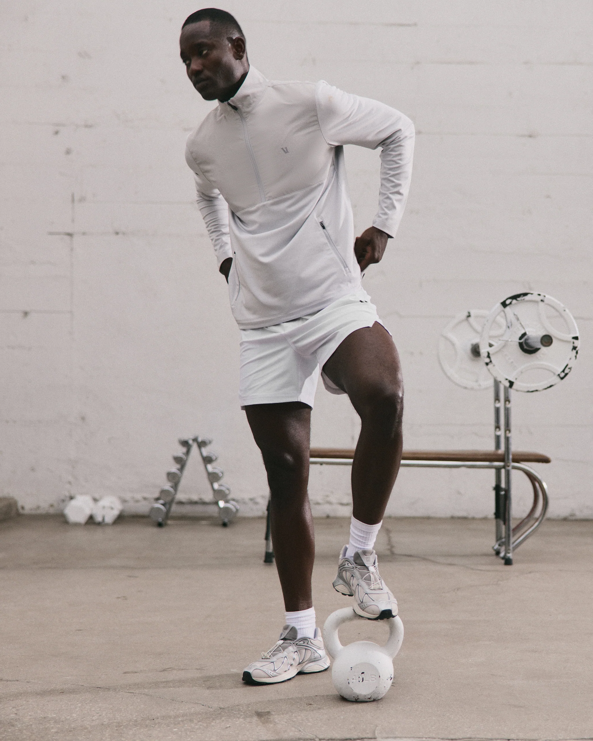 Sunday Element Half Zip | Frost Grey