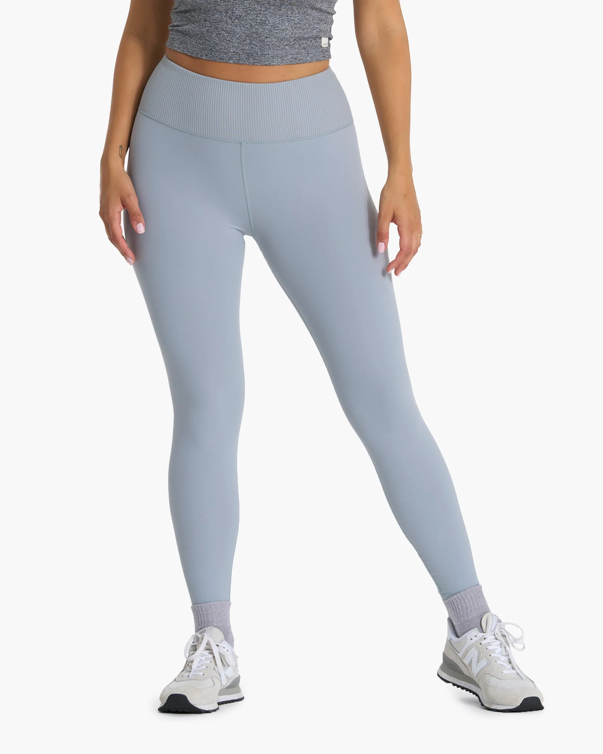 Rib Studio Legging | Light Cloud