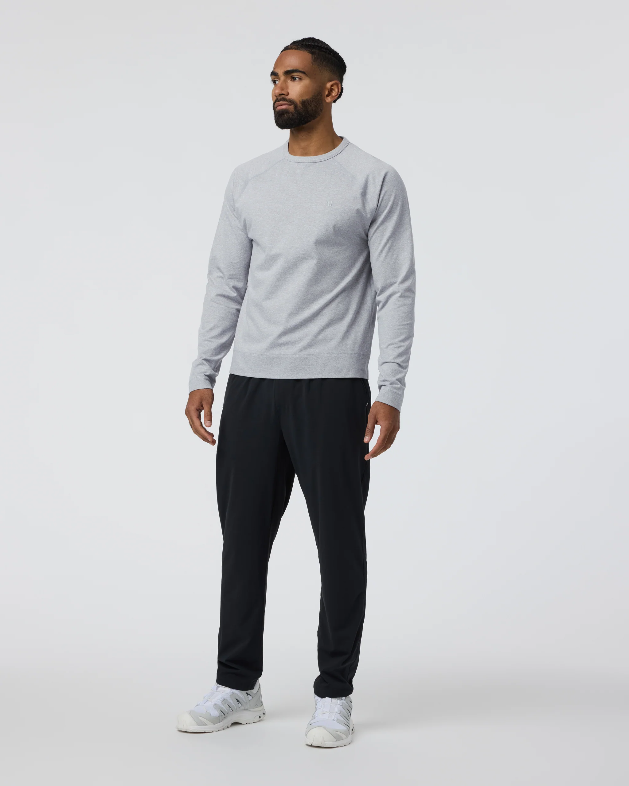 Coronado Crew | Light Heather Grey