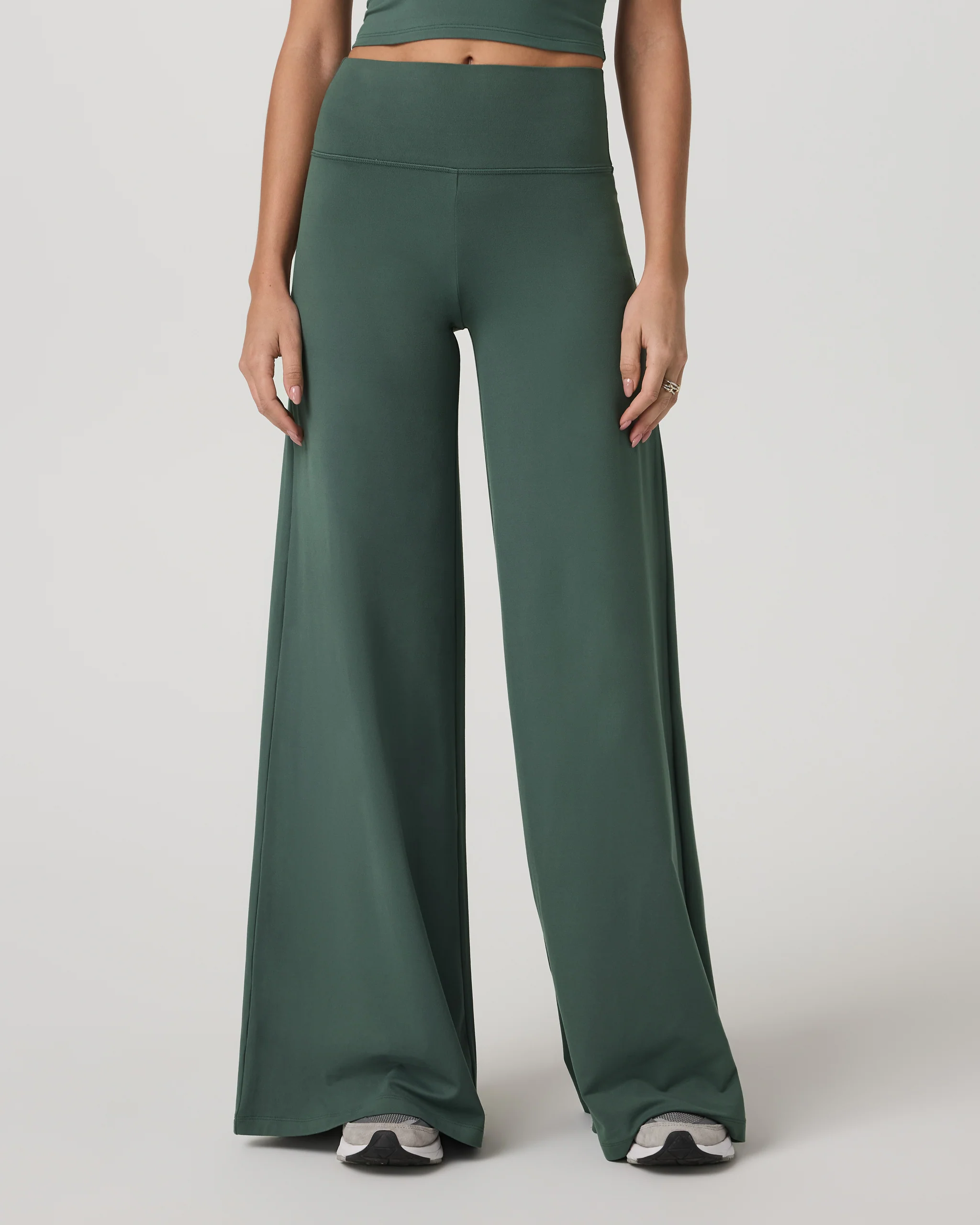 Halo Easy Wideleg Pant - Short | Agate Green
