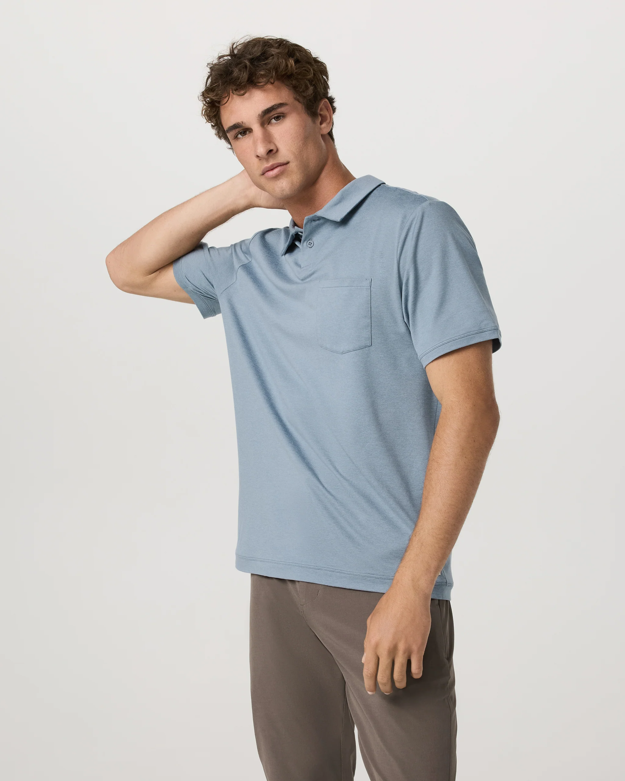 19355-short-sleeve-ponto-performance-polo-flint-heather-1.webp Short Sleeve Ponto Performance Polo | Flint Heather