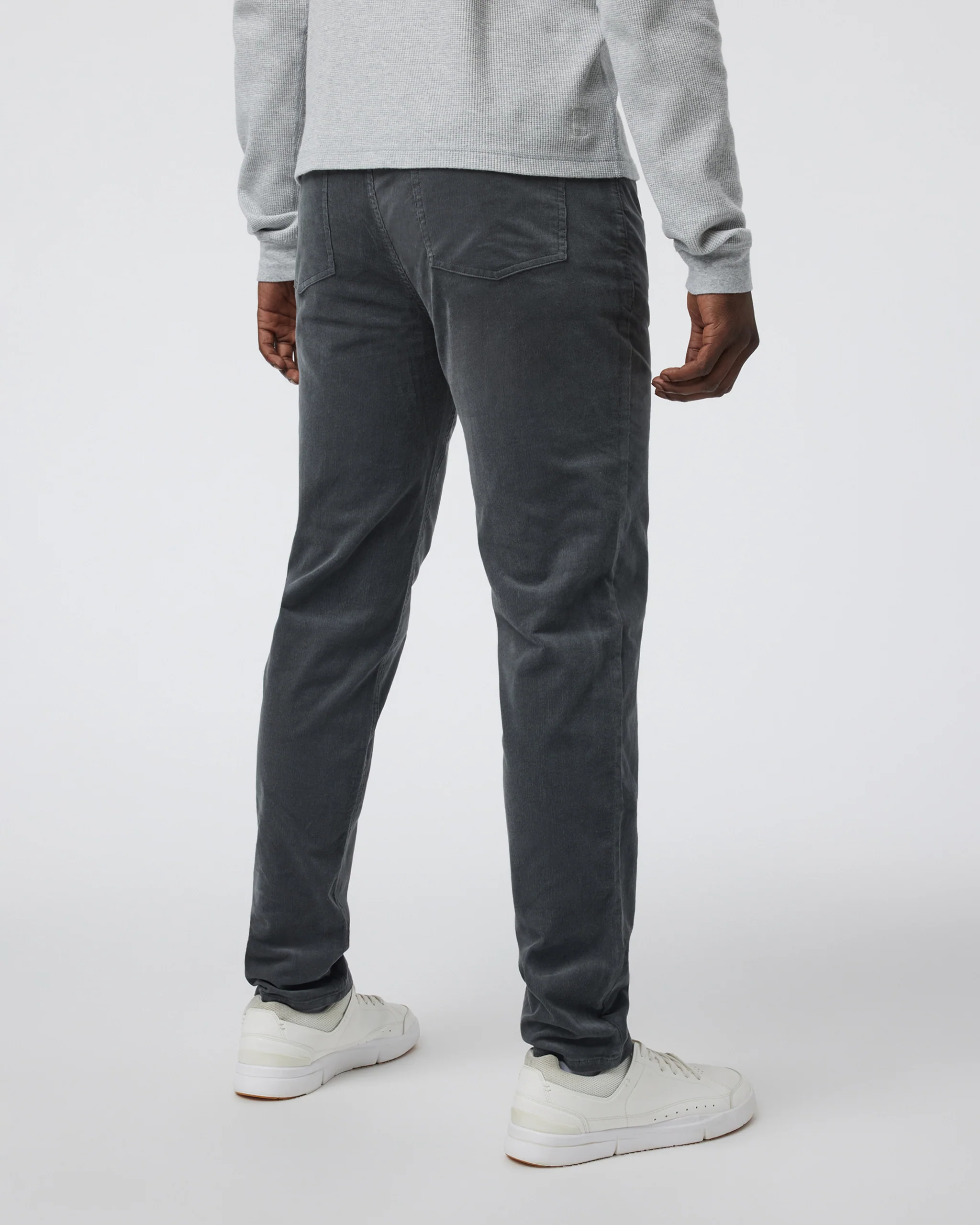 Optimist 5-Pocket Cord Pant Athletic Slim Fit | Dark Pewter