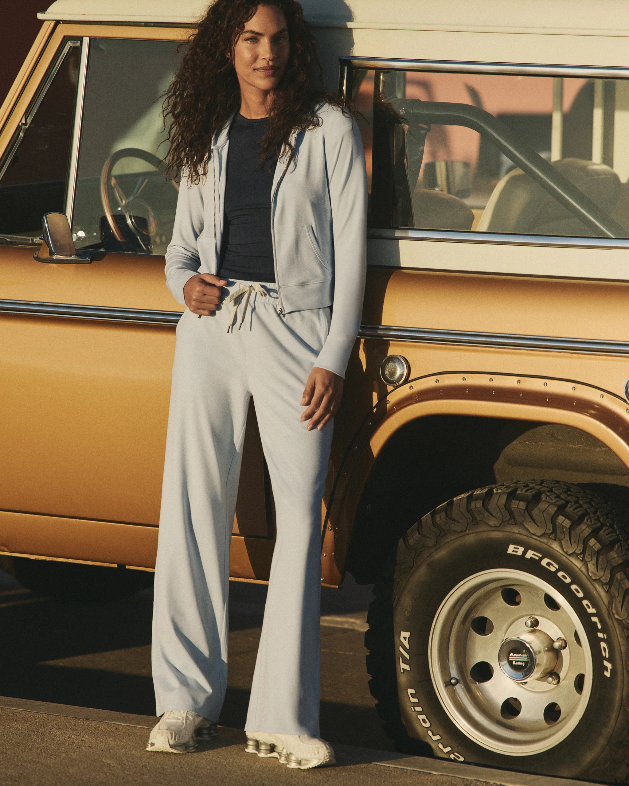 Halo Essential Wideleg Pant | Soft Sky Heather