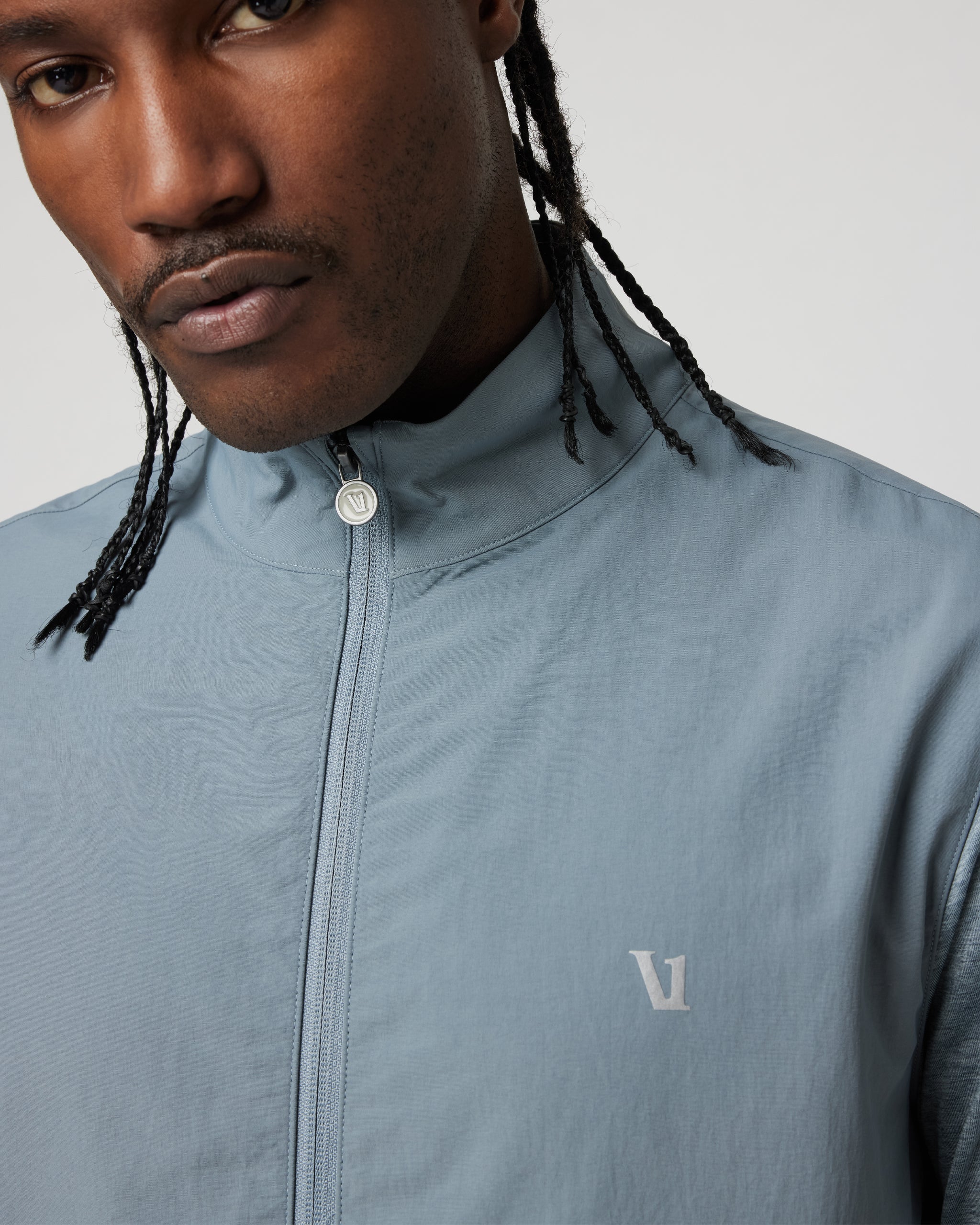 Sunday Element Track Jacket | Dusty Blue Heather