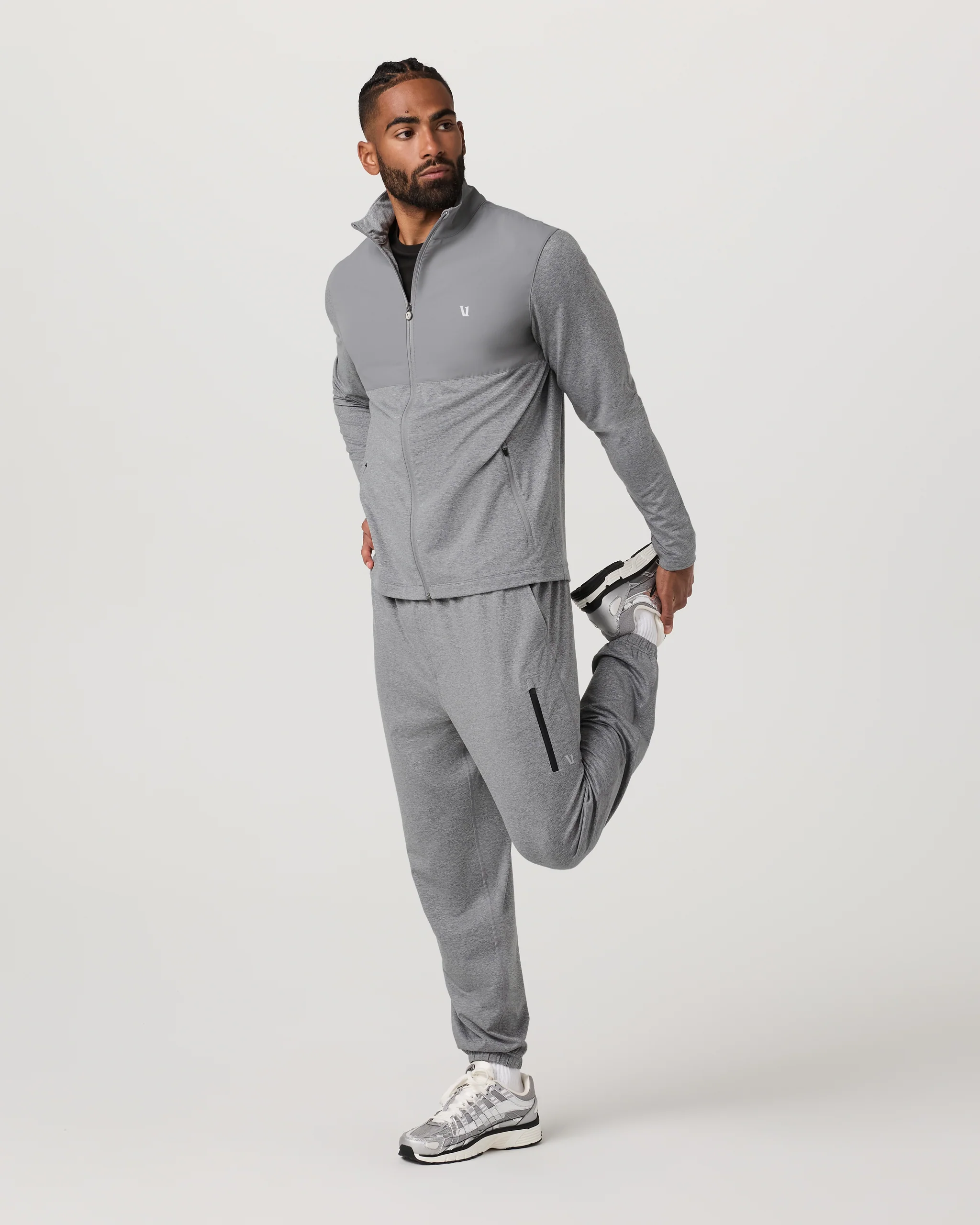 19691-sunday-element-track-jacket-grey-heather-1.webp Sunday Element Track Jacket | Grey Heather