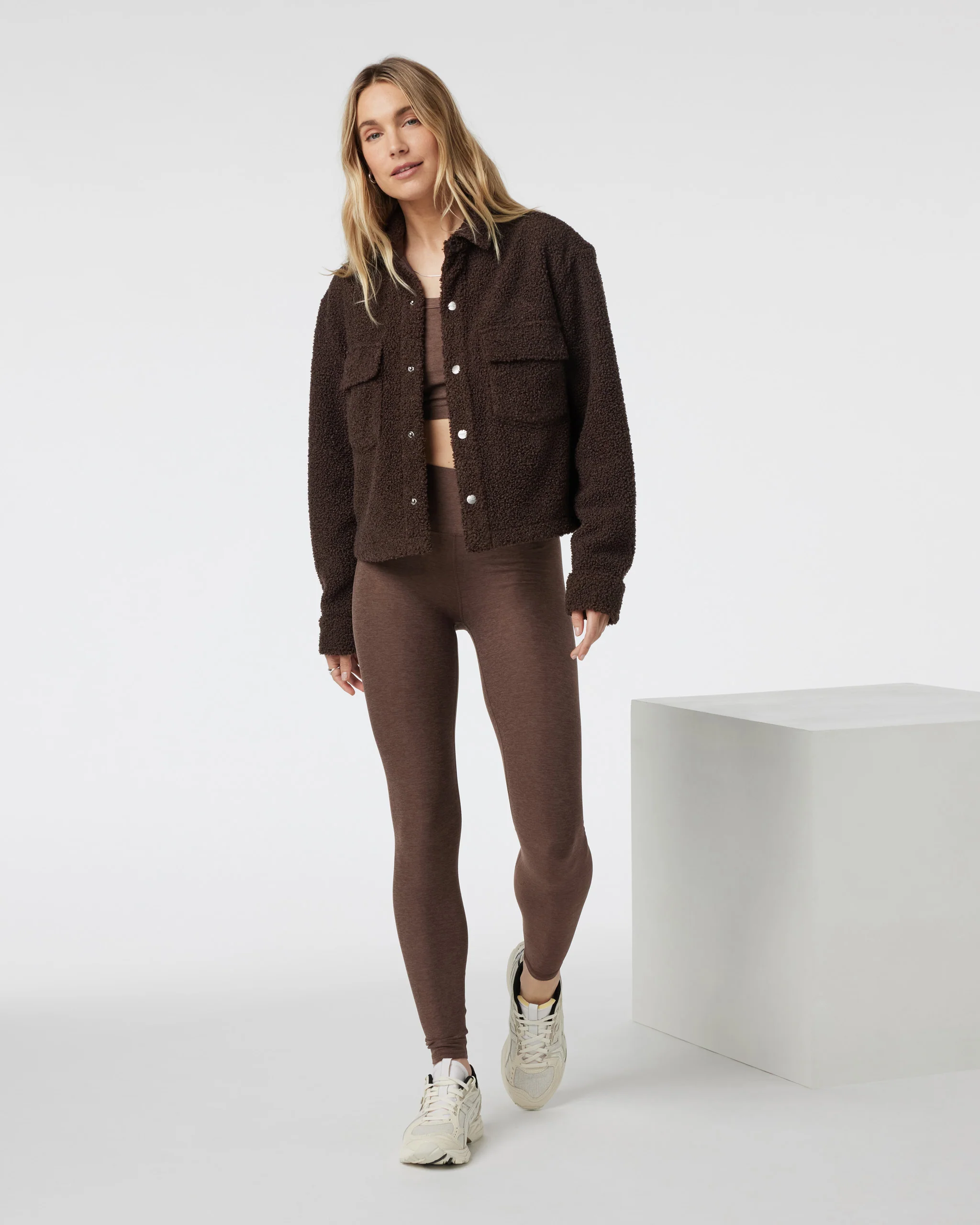 Clean Elevation Legging | Chocolate Milk Heather