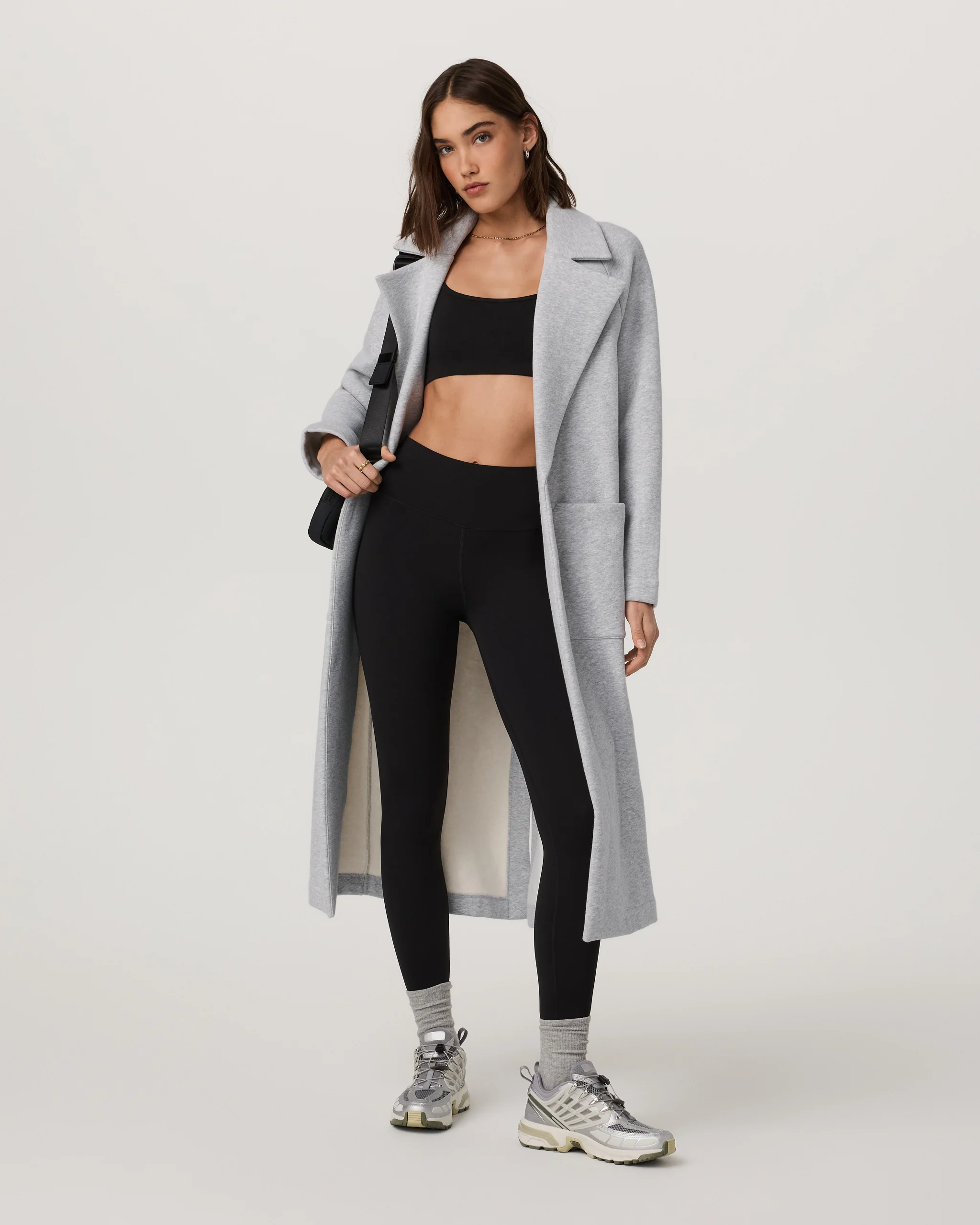 Restore Trench Coat | Light Heather Grey