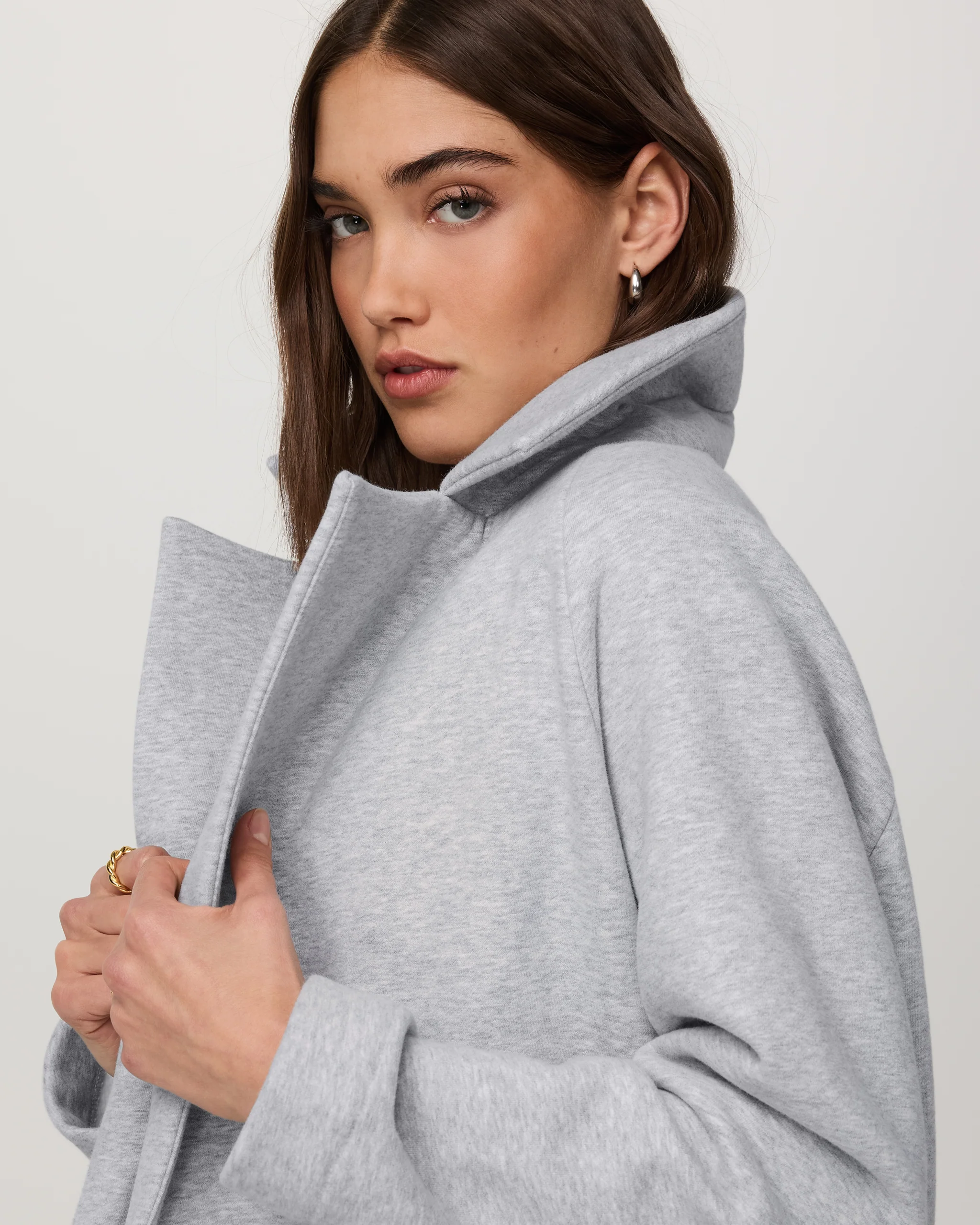 Restore Trench Coat | Light Heather Grey