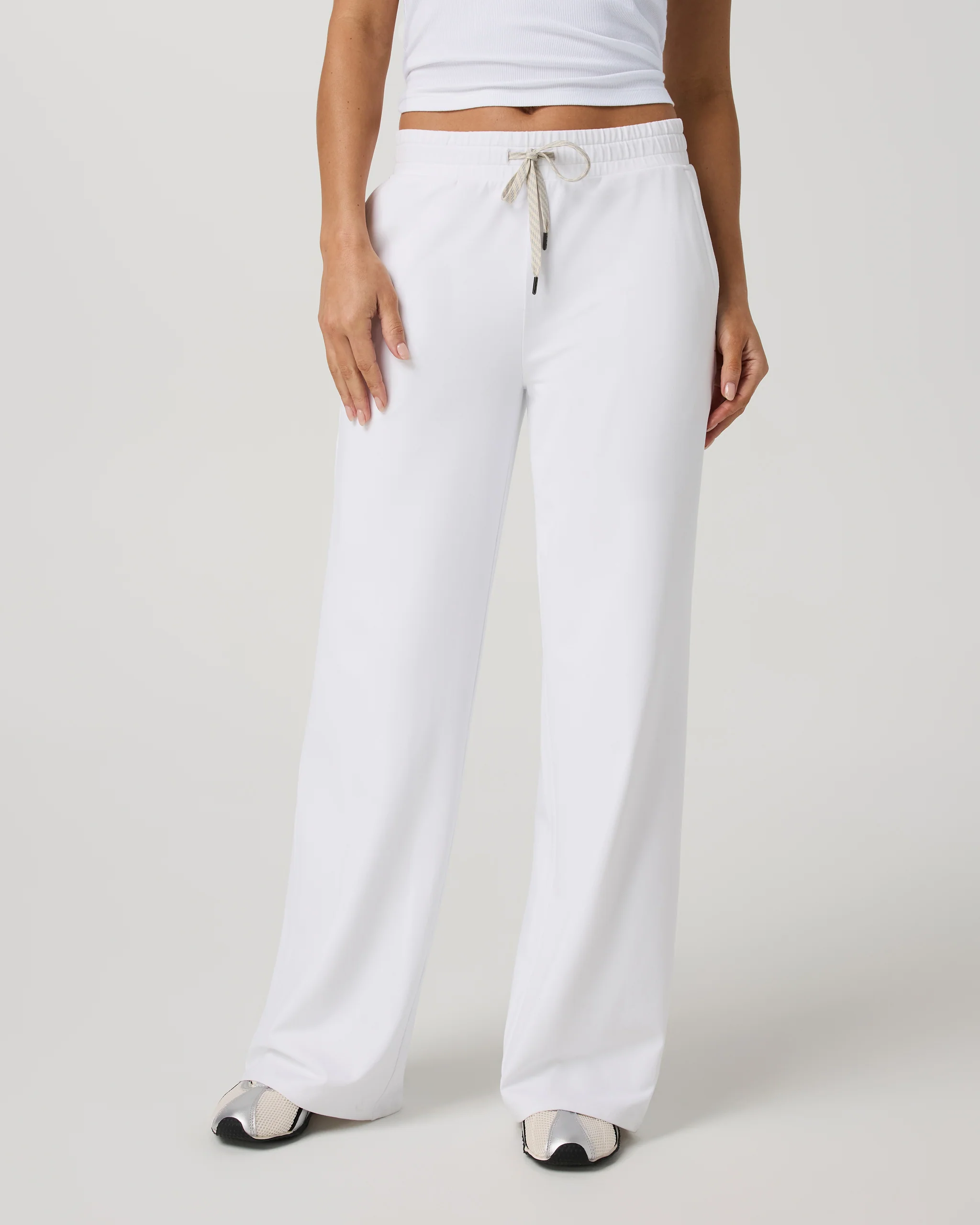 Halo Essential Wideleg Pant | White