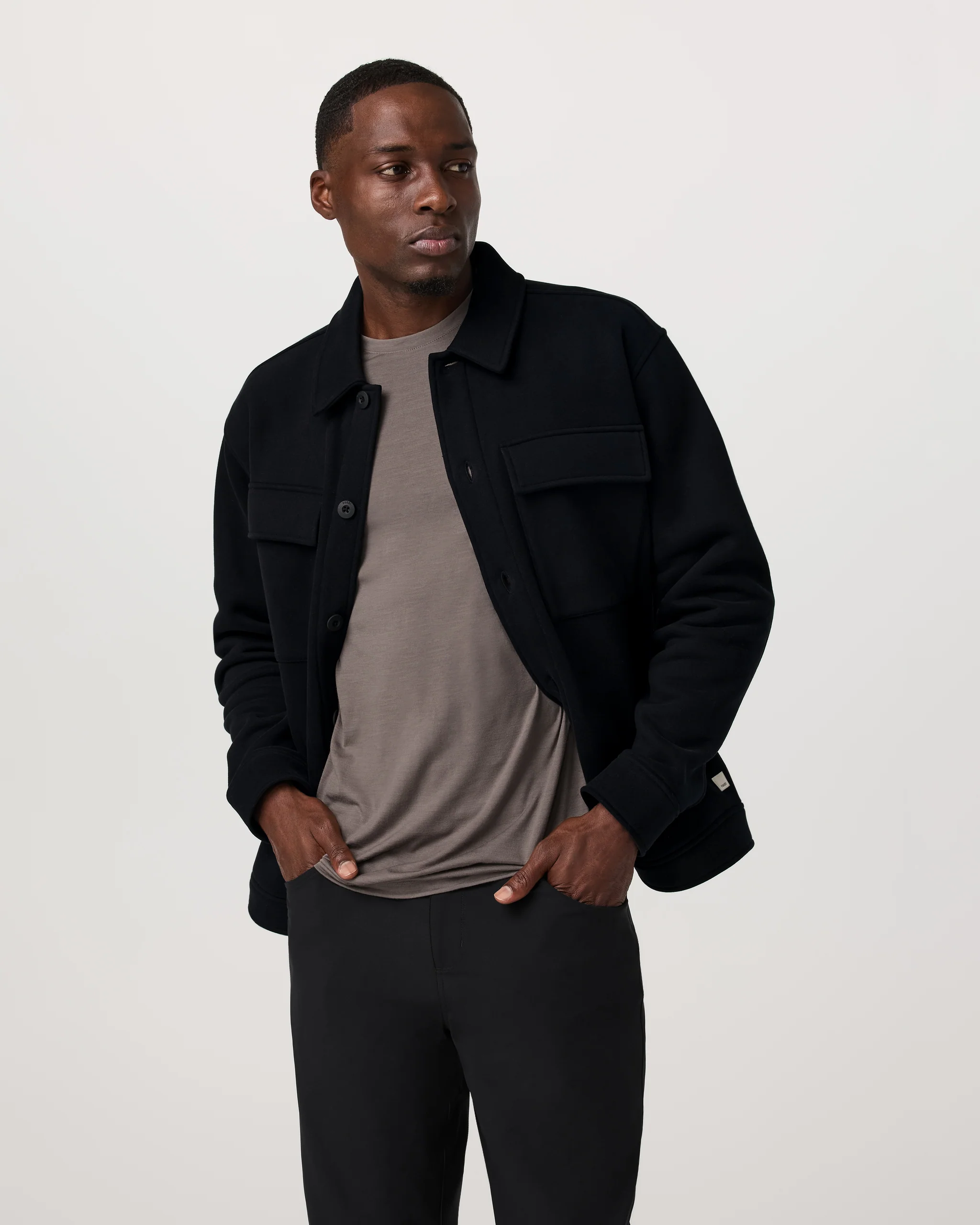 Seaside Shirt Jacket | Black