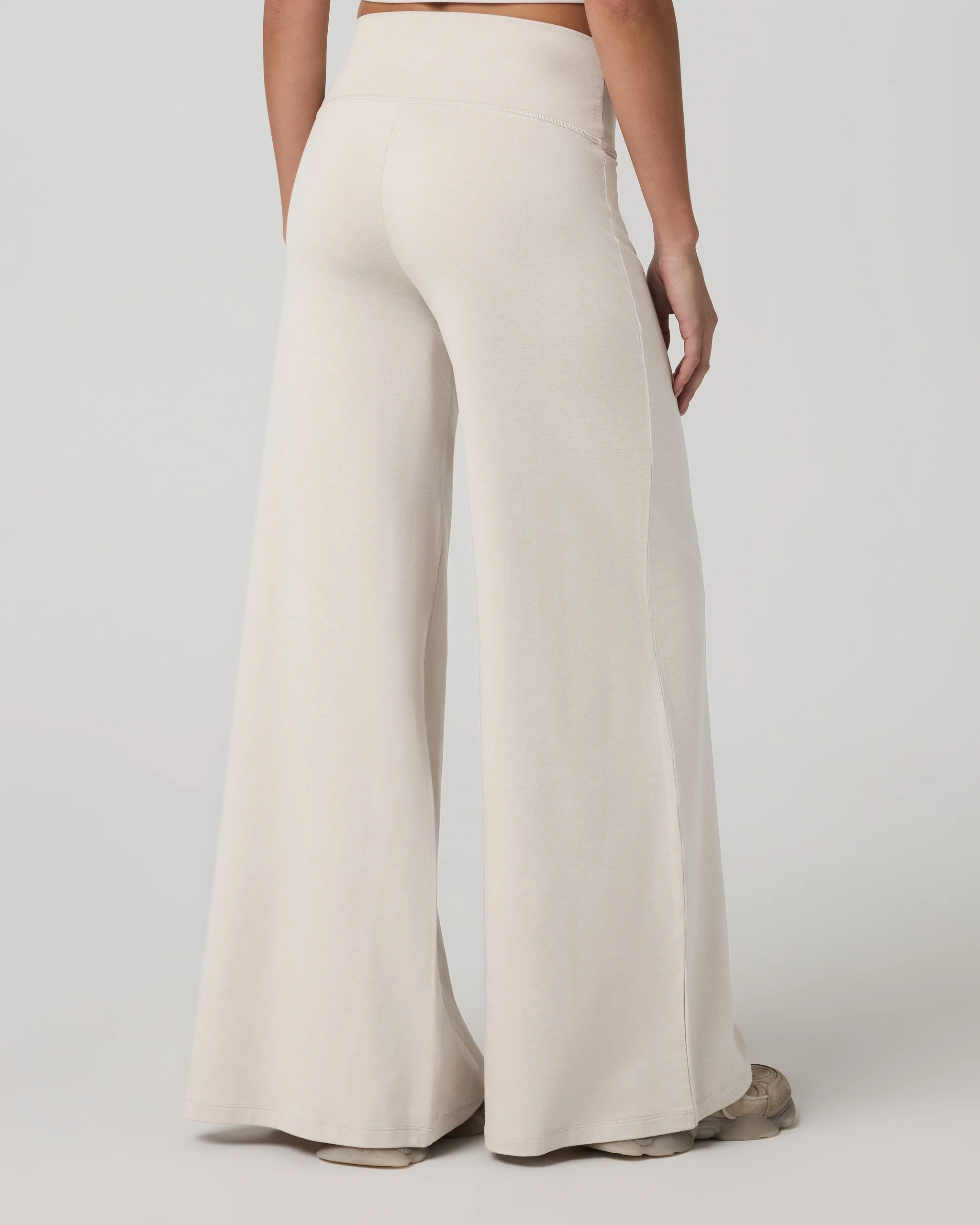 Halo Easy Wideleg Pant | Ecru Heather