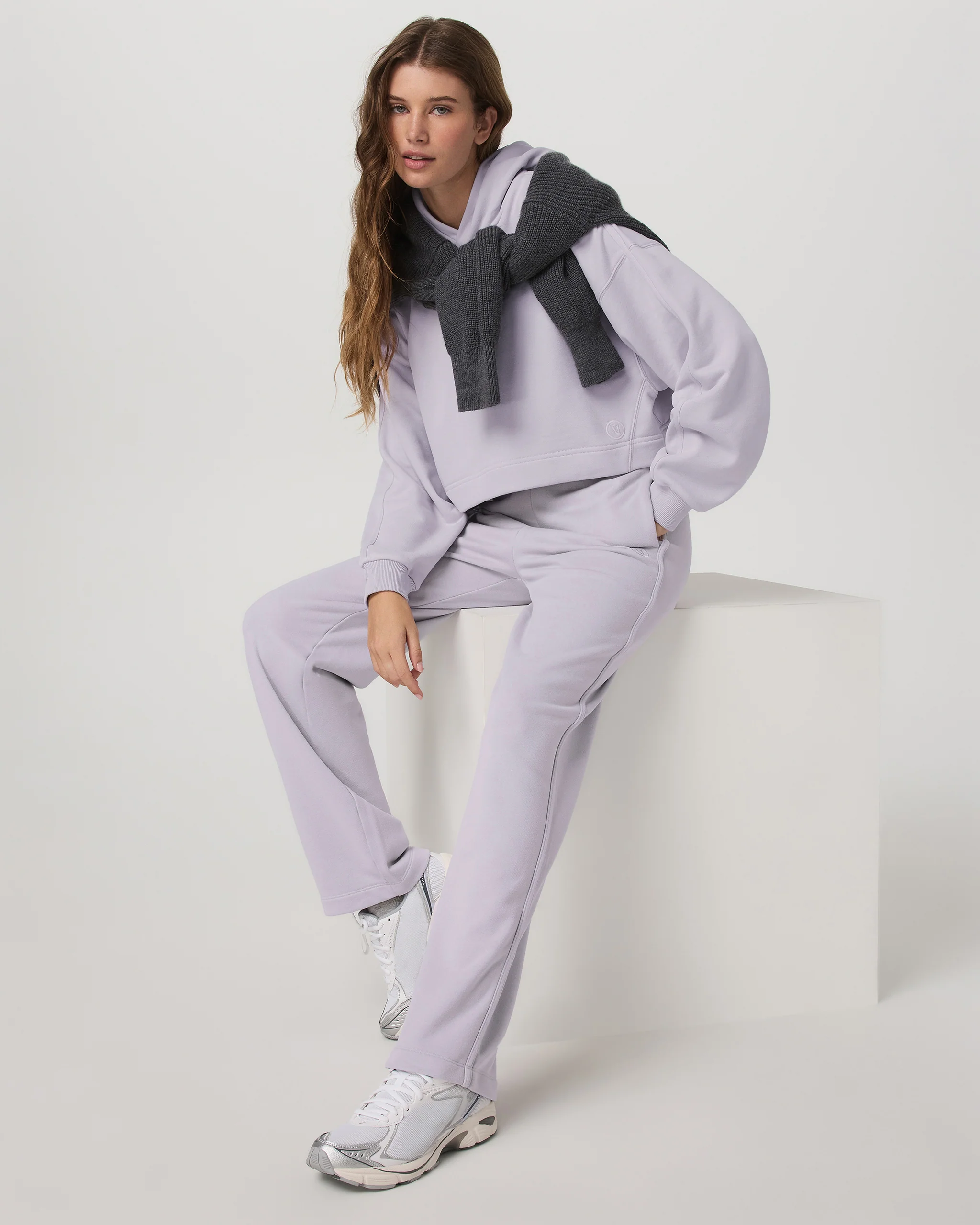 Sedona Straight Leg Sweatpant | Lavender Ice