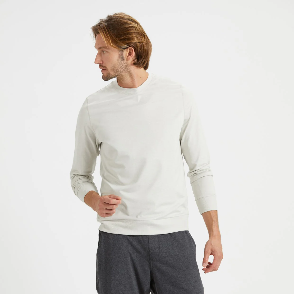 Ponto Performance Crew | Dove Grey Heather