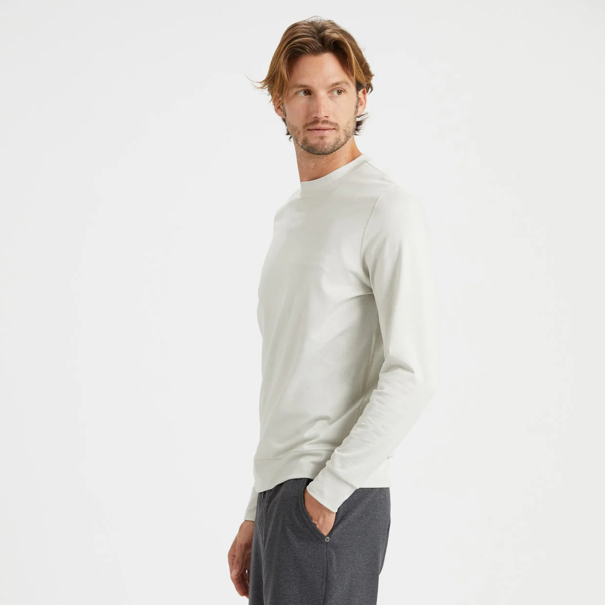 Ponto Performance Crew | Dove Grey Heather