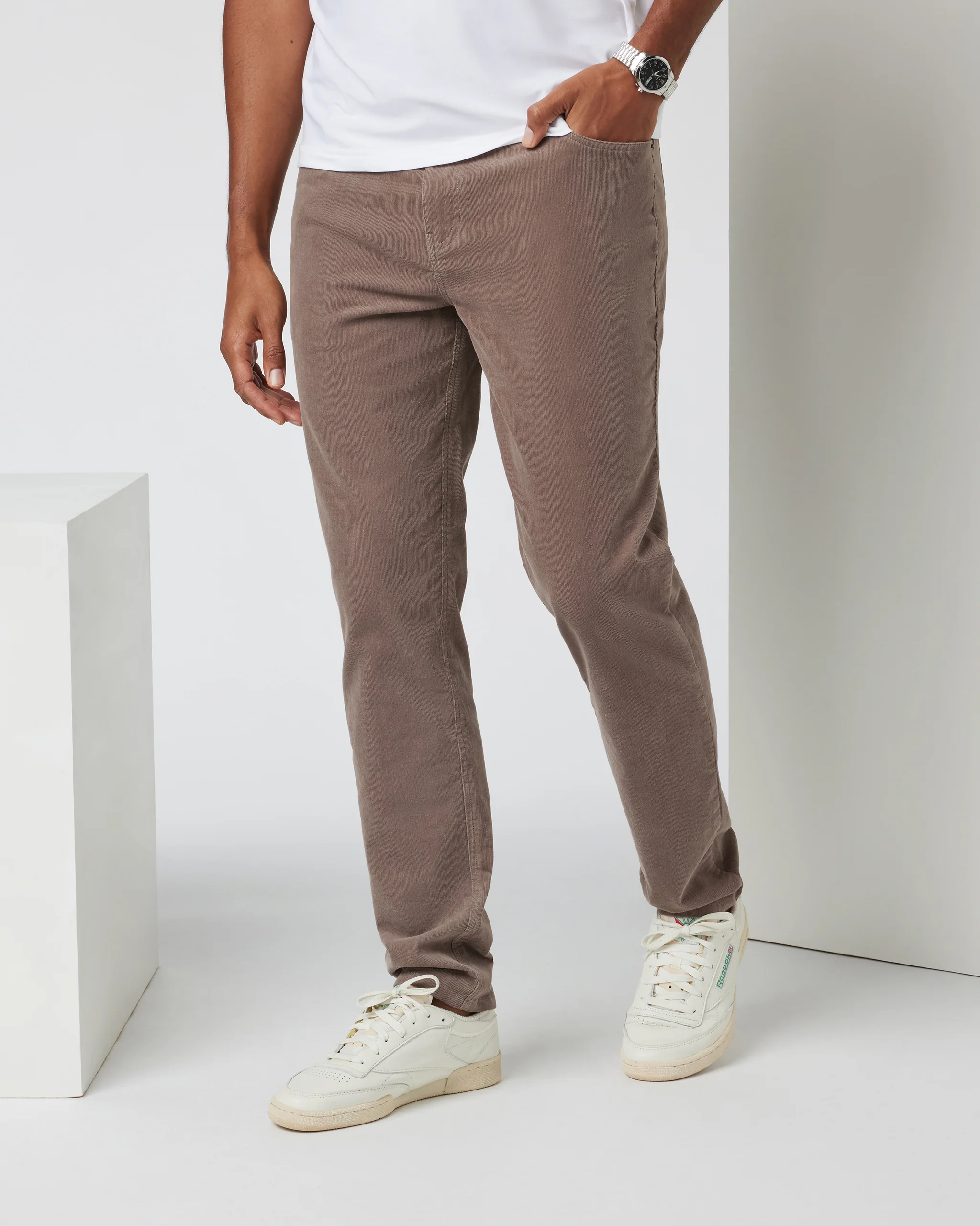 Optimist 5-Pocket Cord Pant Athletic Slim Fit | Chocolate Milk