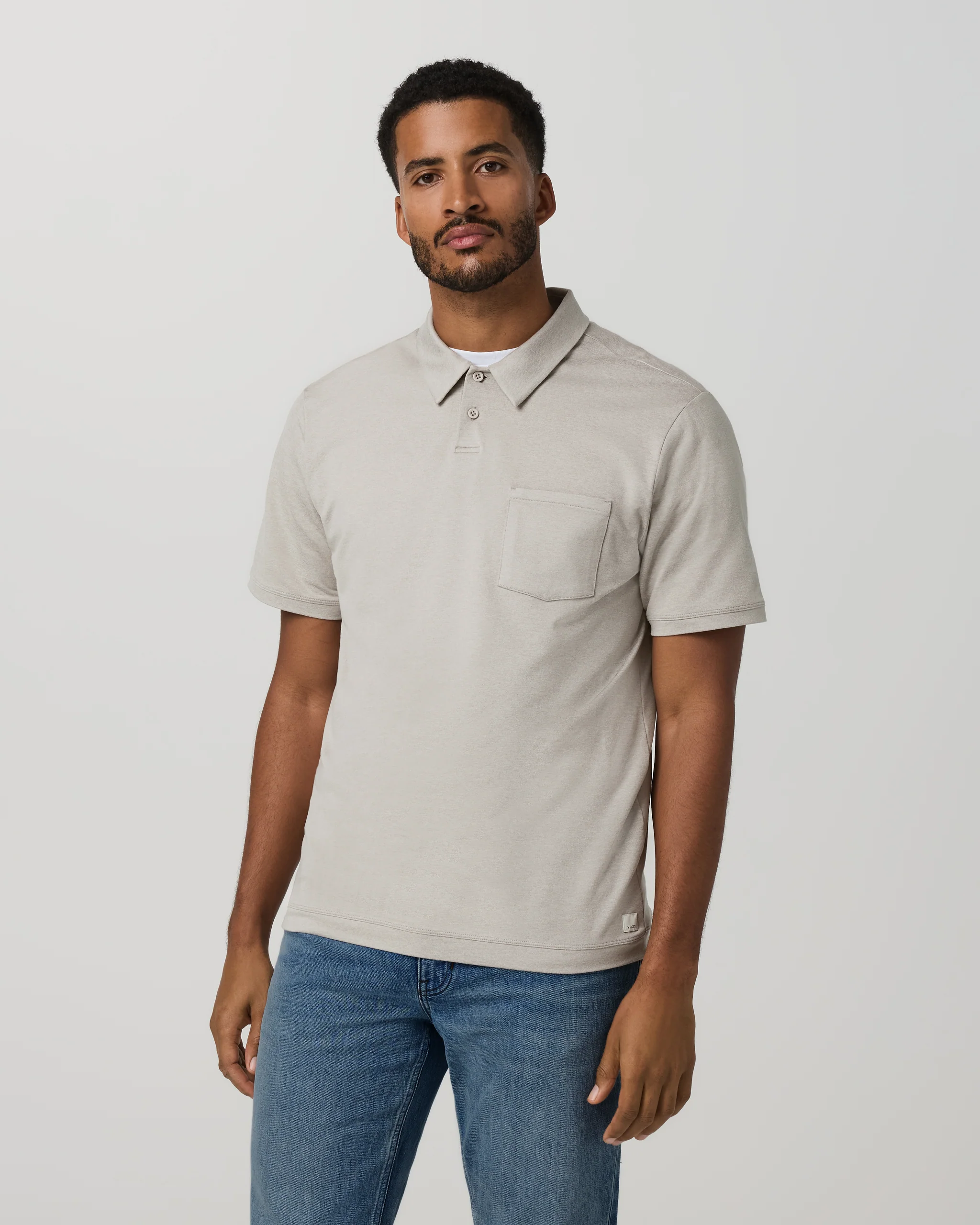 20478-short-sleeve-ponto-performance-polo-dark-salt-heather-1.webp Short Sleeve Ponto Performance Polo | Dark Salt Heather