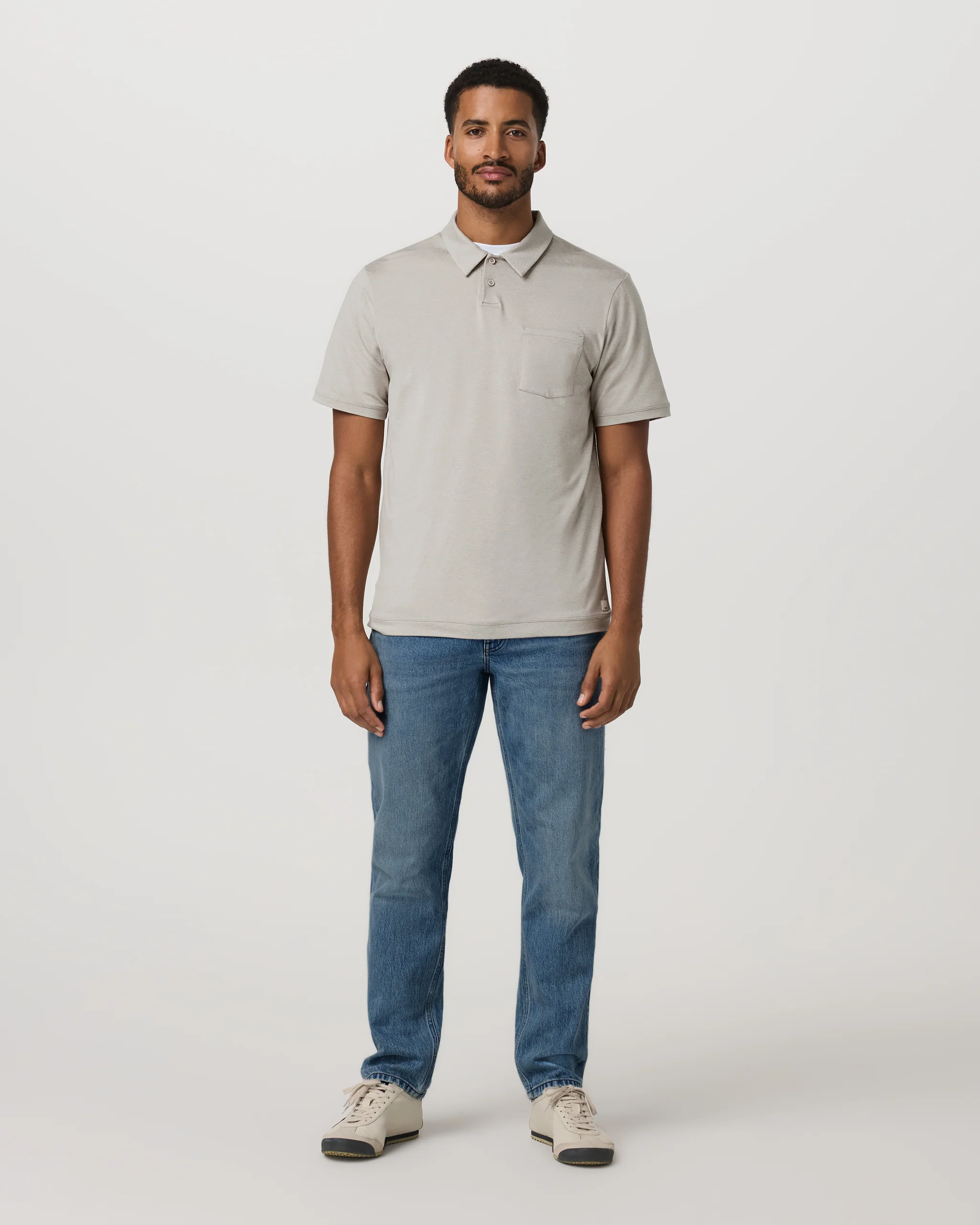 Short Sleeve Ponto Performance Polo | Dark Salt Heather