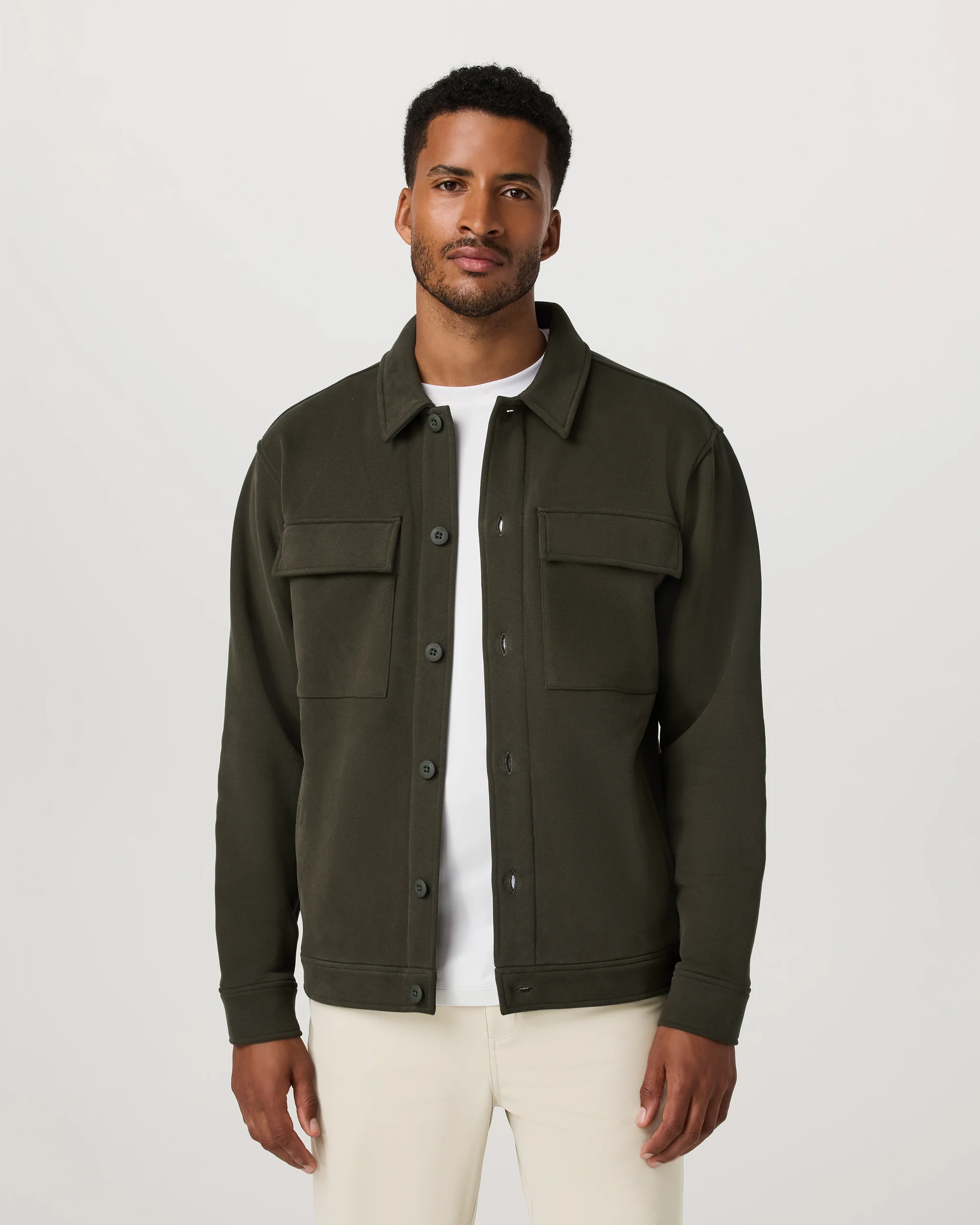 Seaside Shirt Jacket | Olive