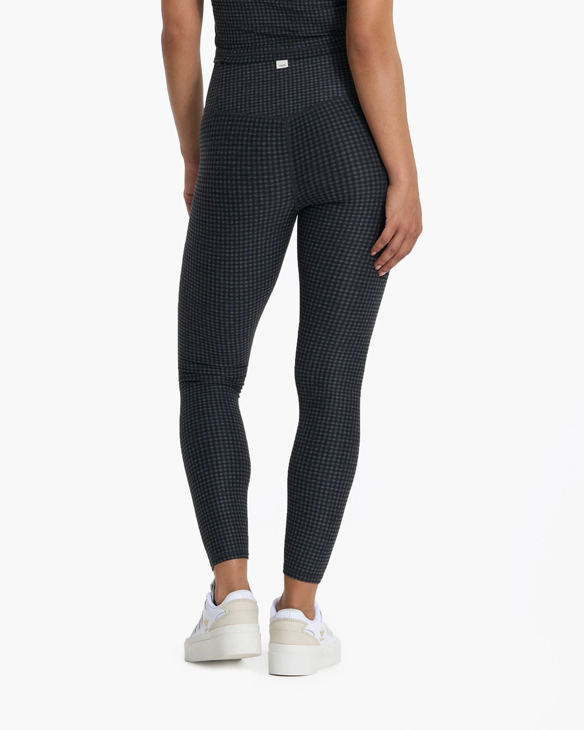Clean Elevation Legging | Charcoal Heather Gingham