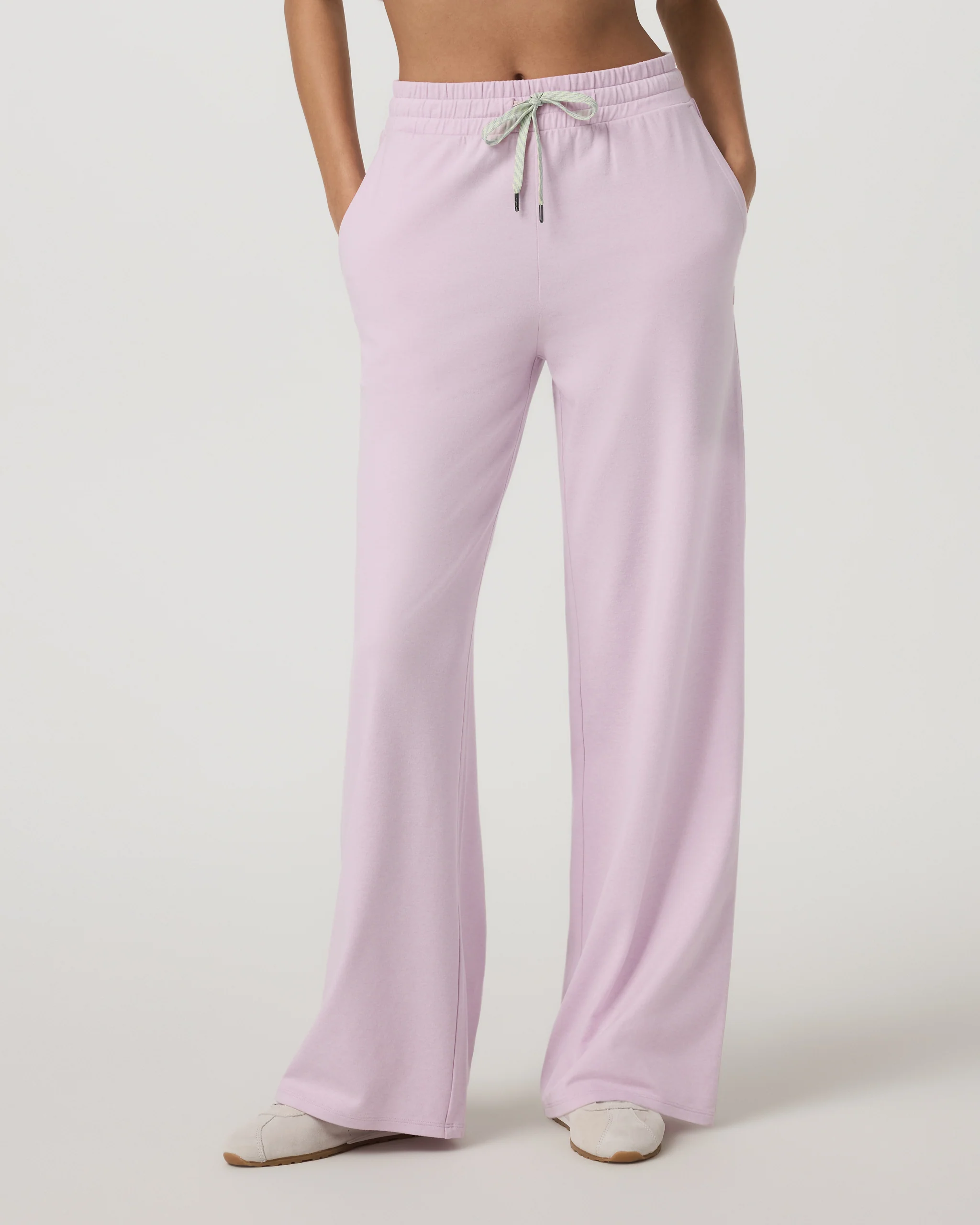 Halo Essential Wideleg Pant | Lilac Breeze Heather