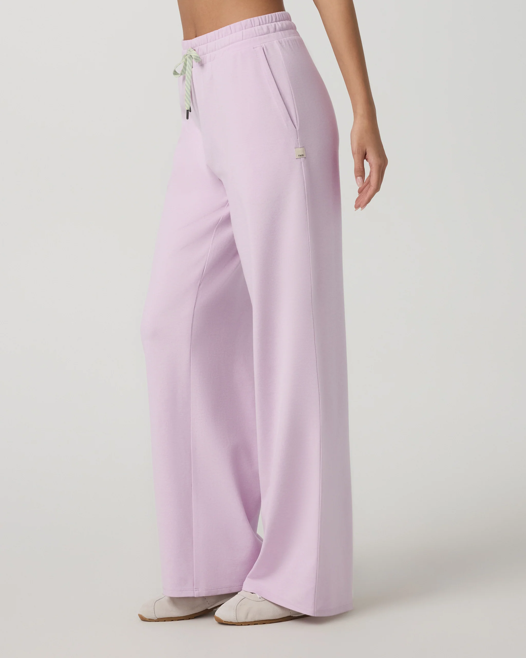 Halo Essential Wideleg Pant | Lilac Breeze Heather