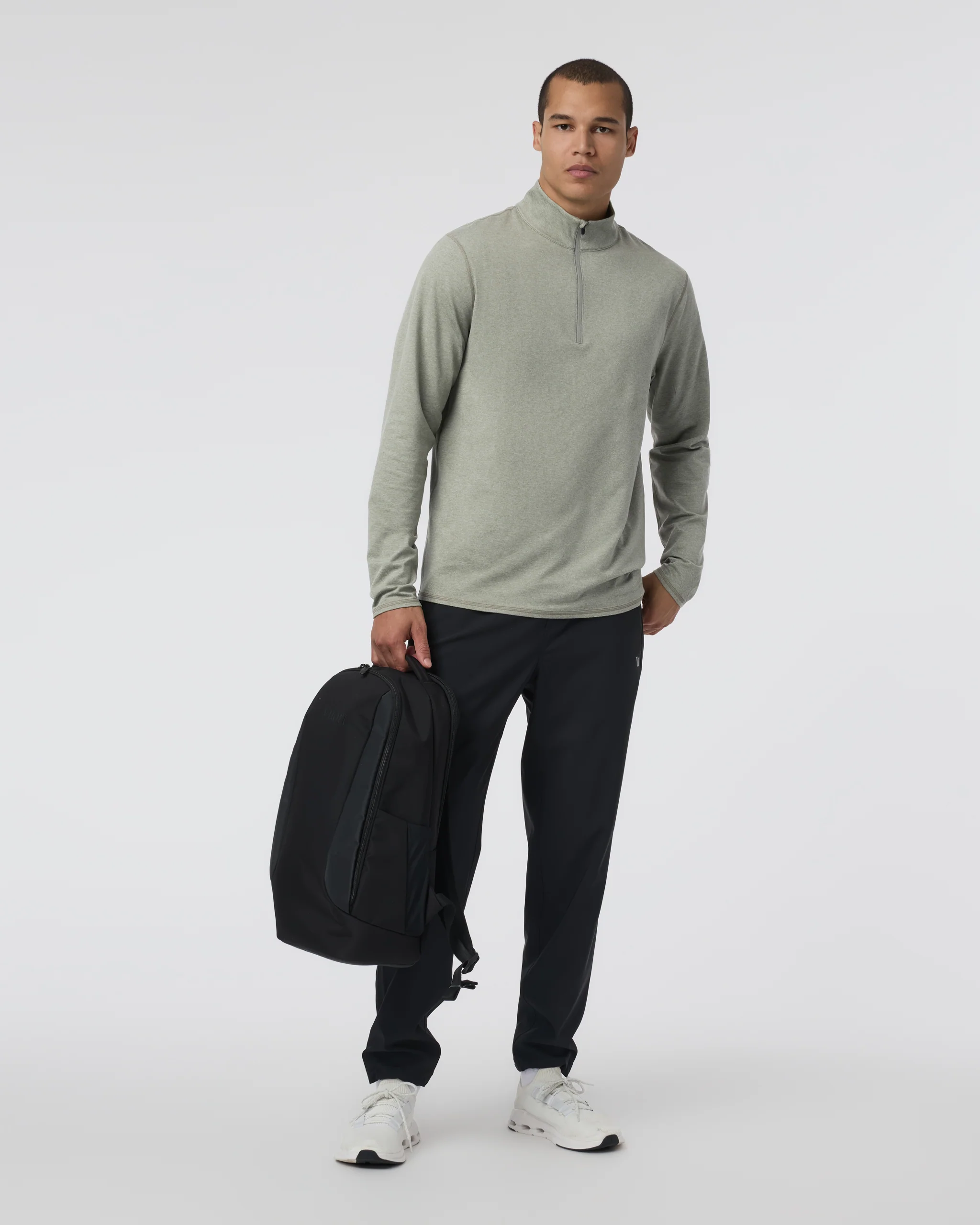 Ponto Half Zip Mock Neck | Laurel Heather