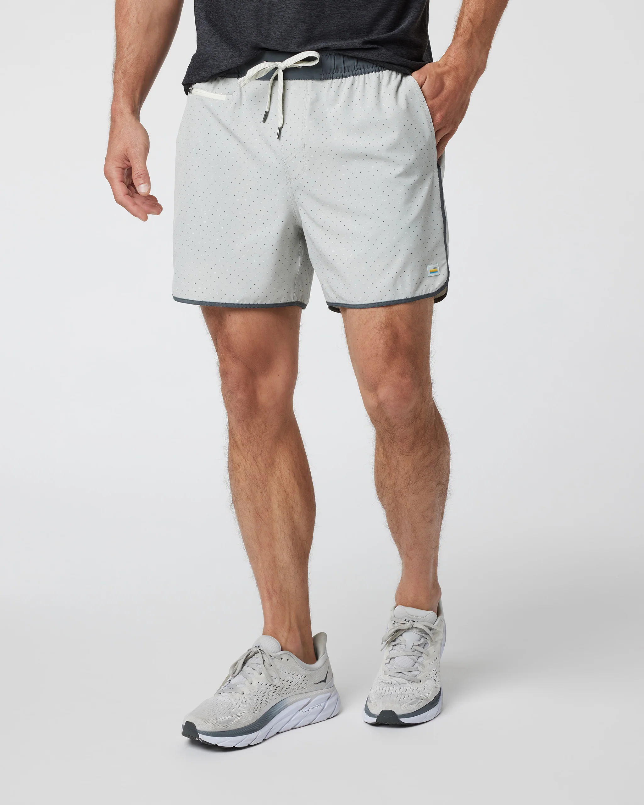 Banks Short Unlined 5" | Sky Grey Micro Dot