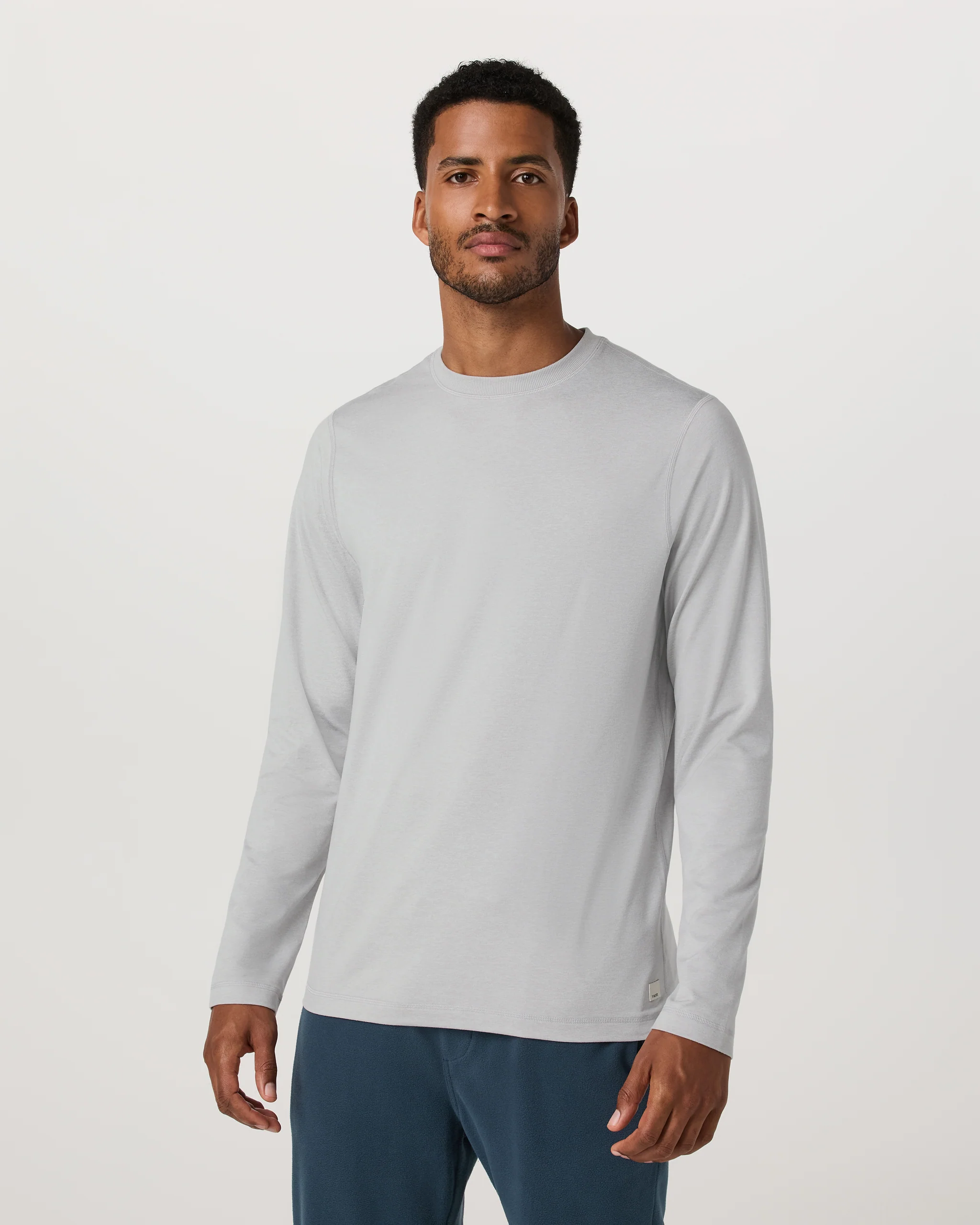 Long Sleeve Ponto Performance Tee | Frost Grey Heather