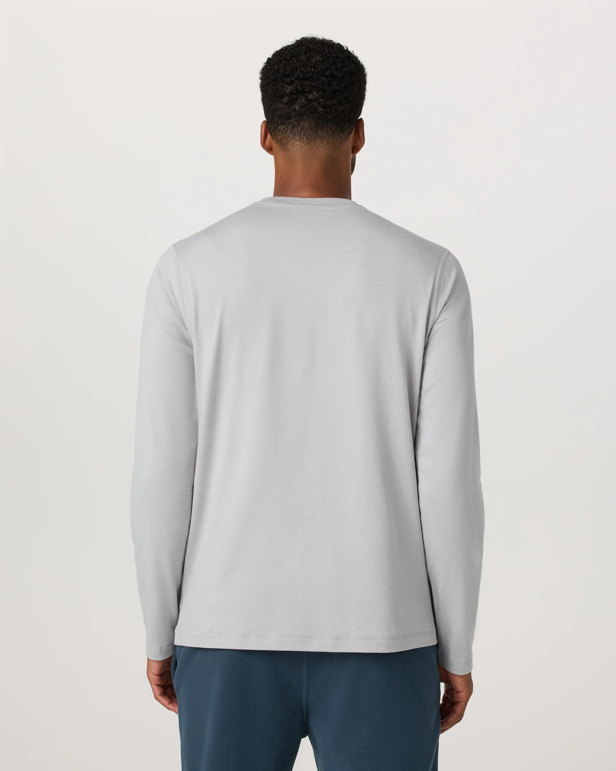 Long Sleeve Ponto Performance Tee | Frost Grey Heather
