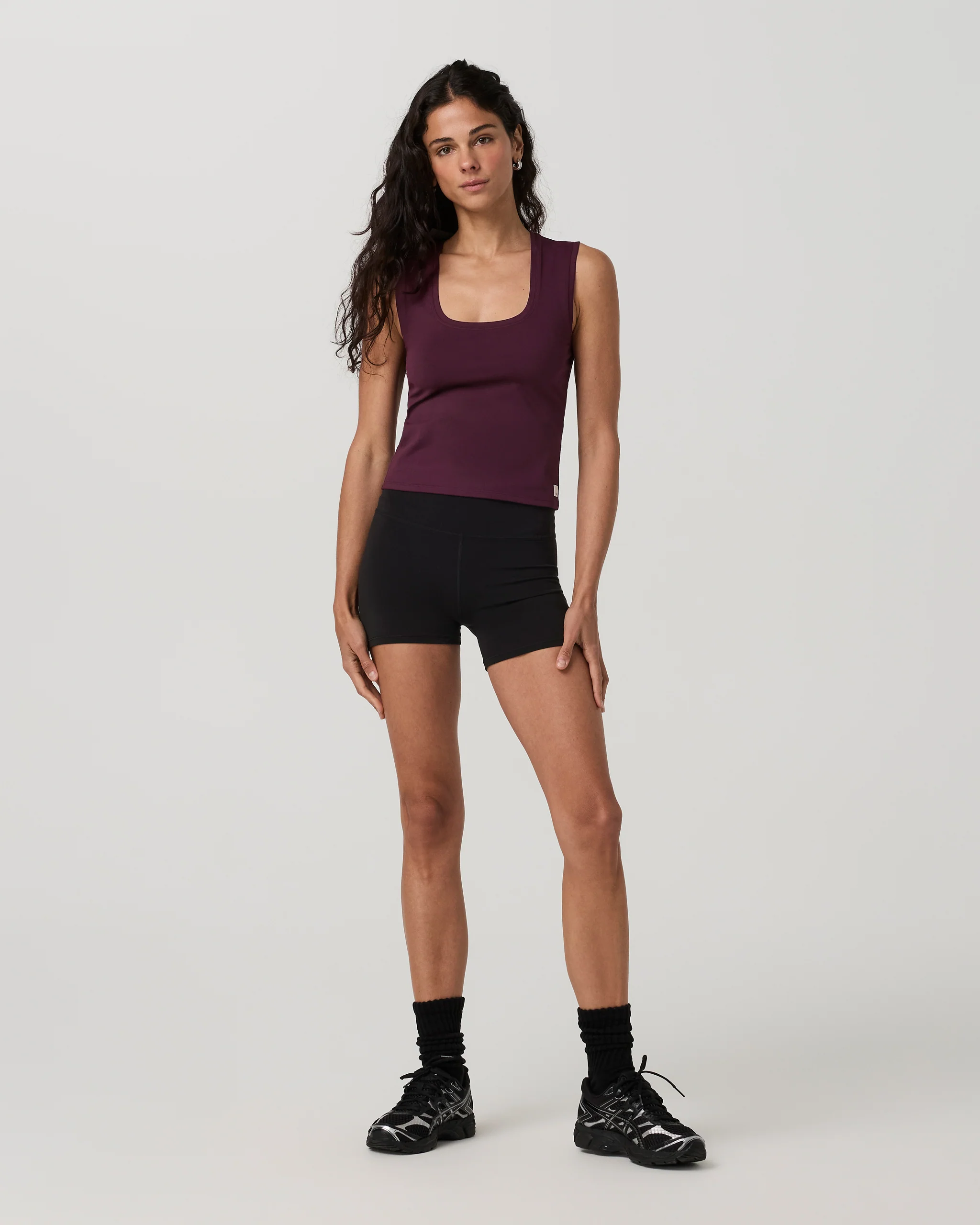 Halo Essential Scoop Tank | Cerise