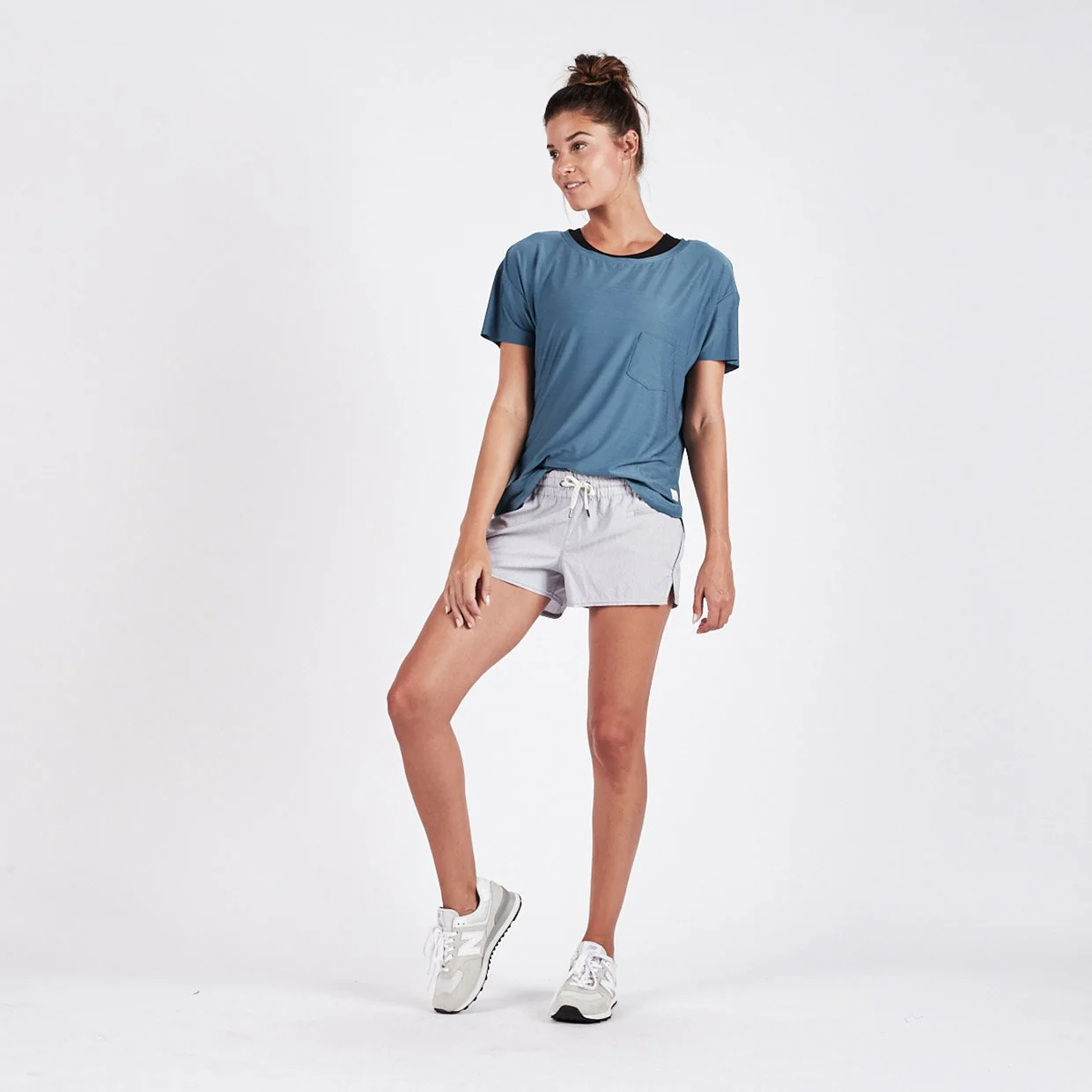 Clementine Short | Light Heather Grey