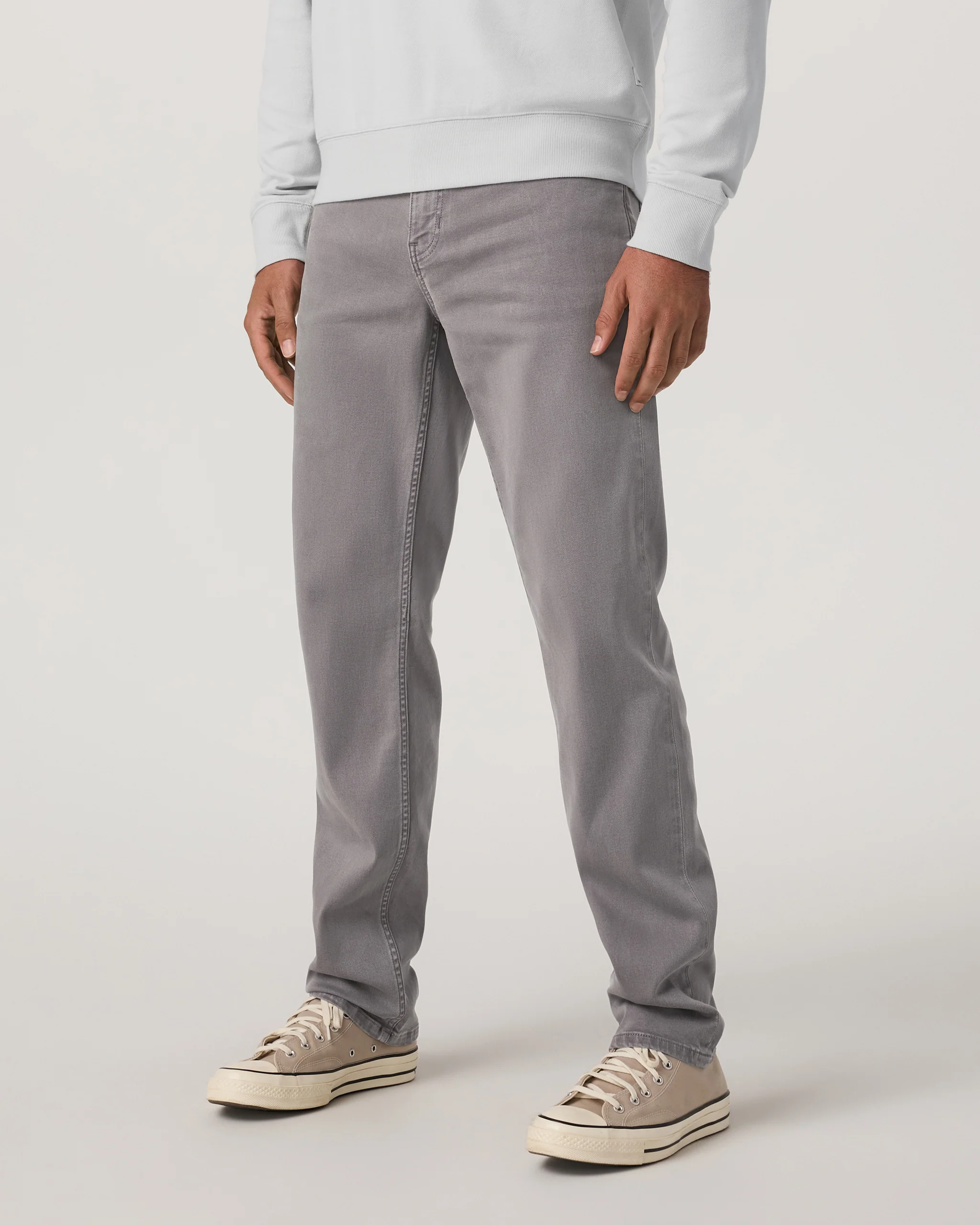 Benton Stretch Twill Pant Classic Fit 30" | Cavern Grey