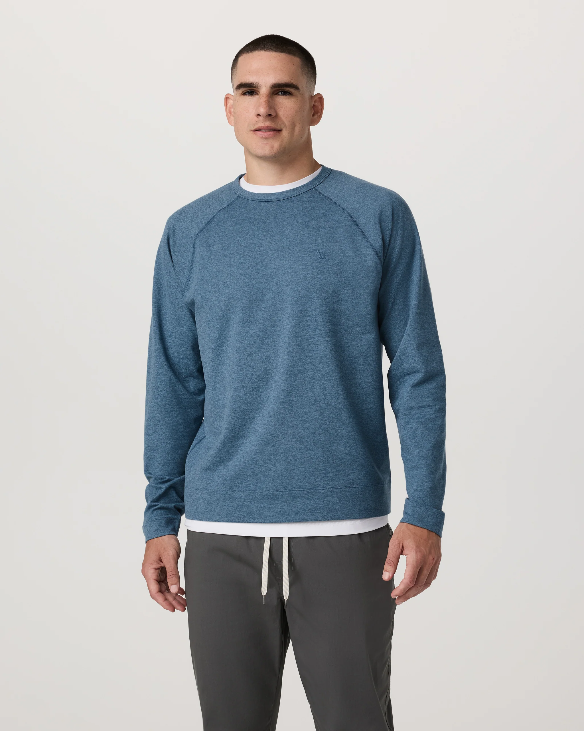 Coronado Crew | Pool Blue Heather