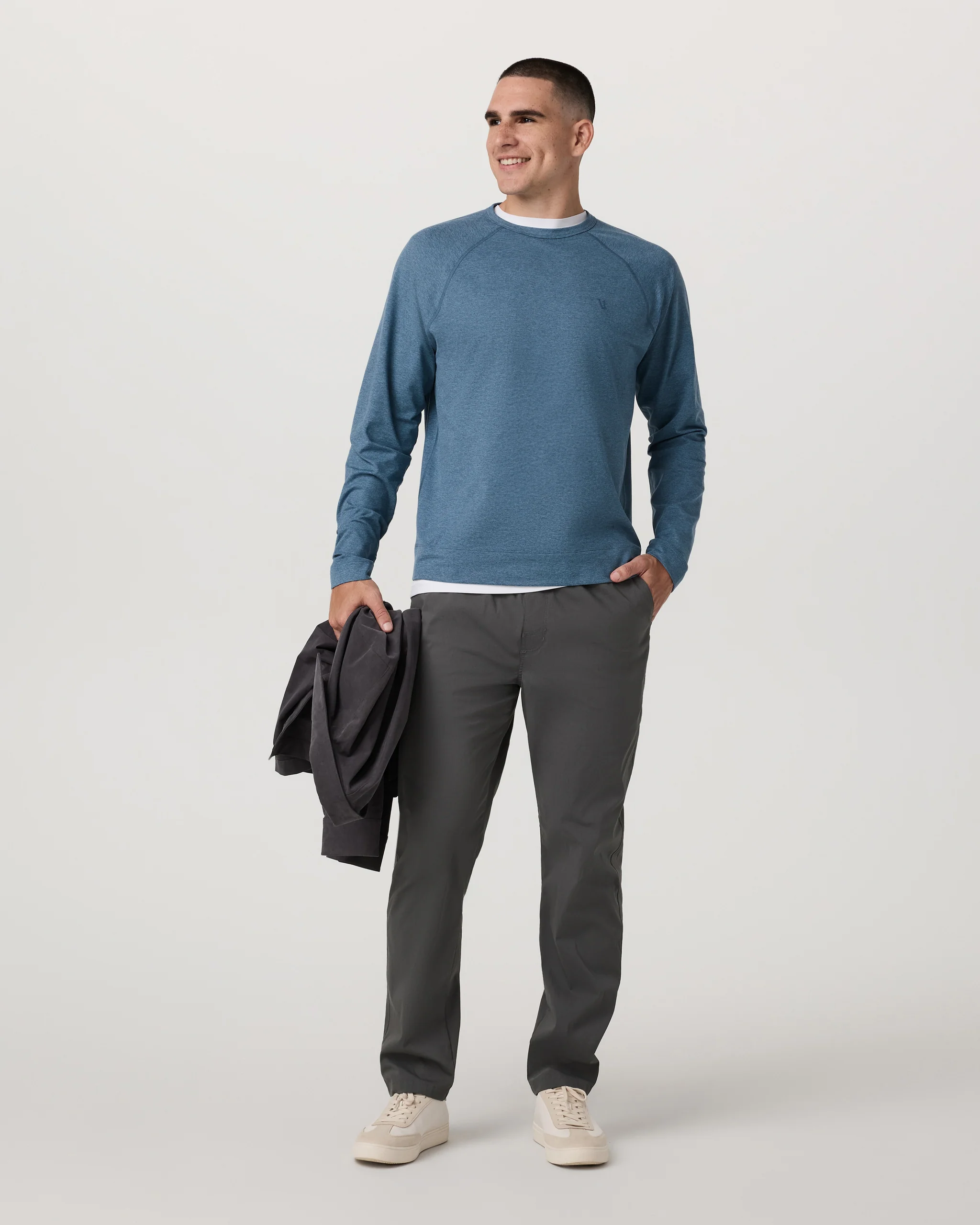 Coronado Crew | Pool Blue Heather