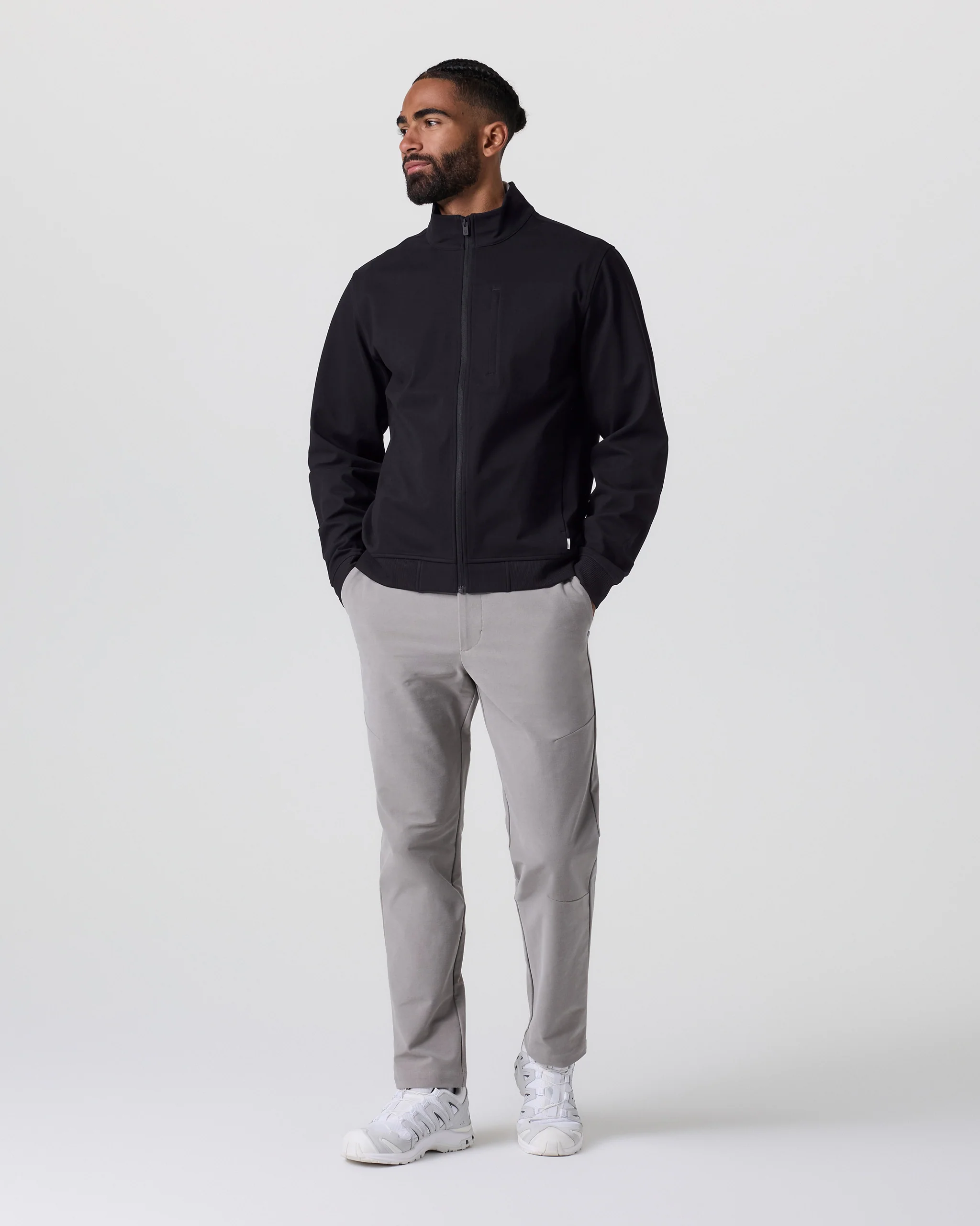 Vuori Meta™ Twill Full Zip | Black