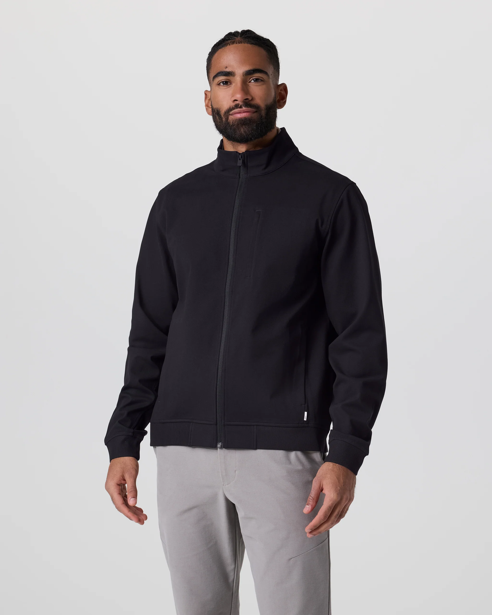 Vuori Meta™ Twill Full Zip | Black