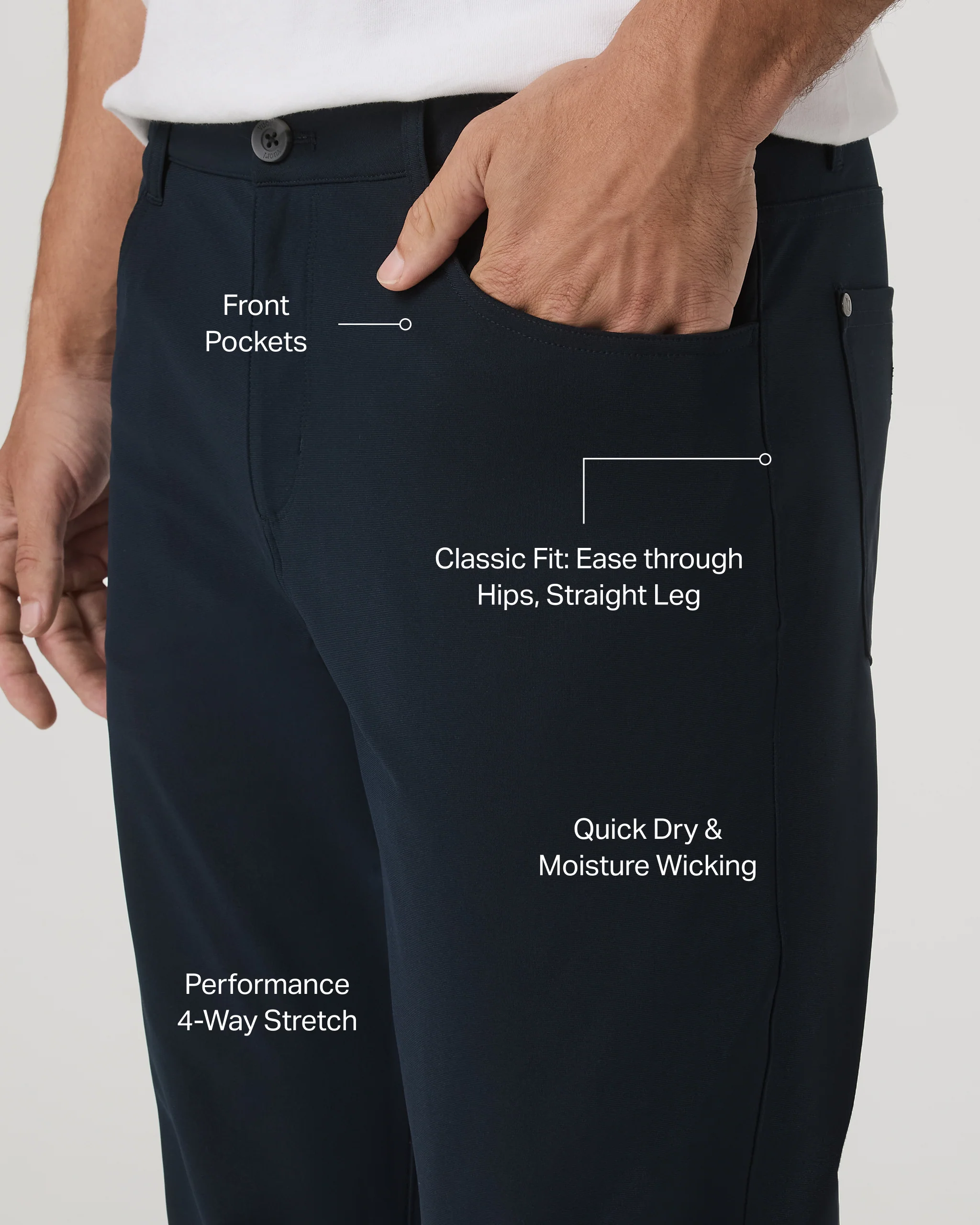Vuori Meta™ Pant Classic Fit 34" | Ink