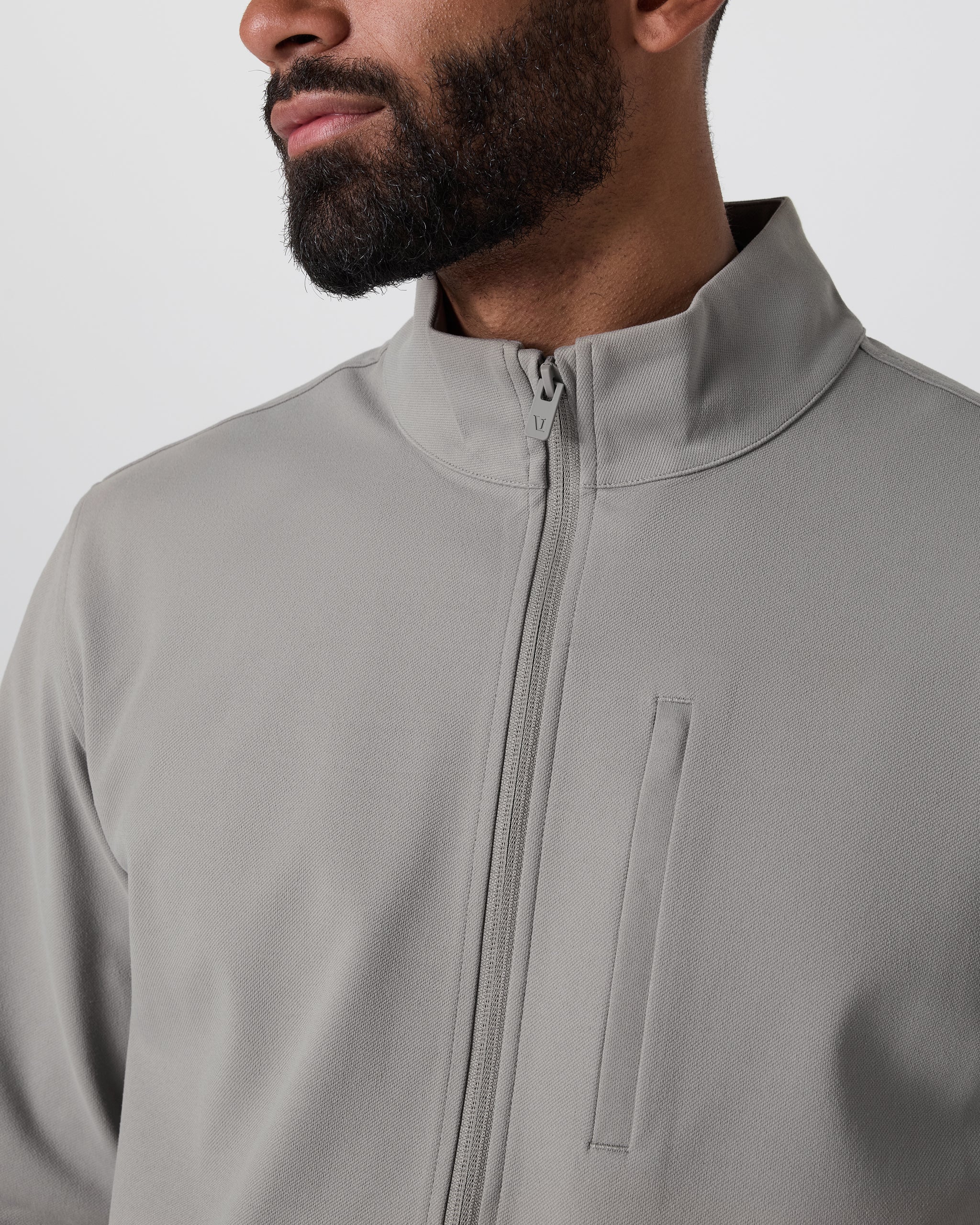 Vuori Meta™ Twill Full Zip | Shiitake