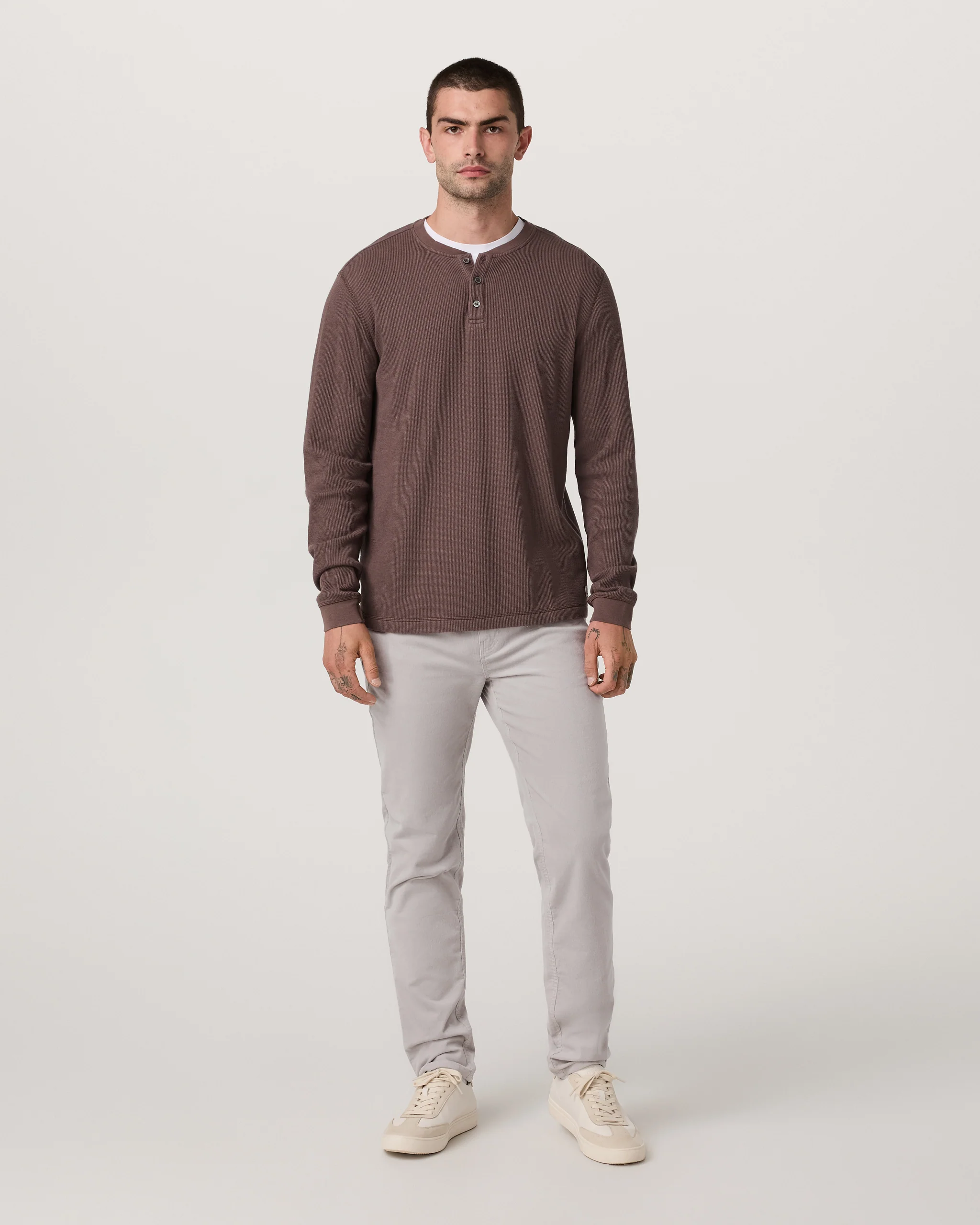 Optimist 5 Pocket Cord Pant Athletic Slim Fit | Amethyst Grey